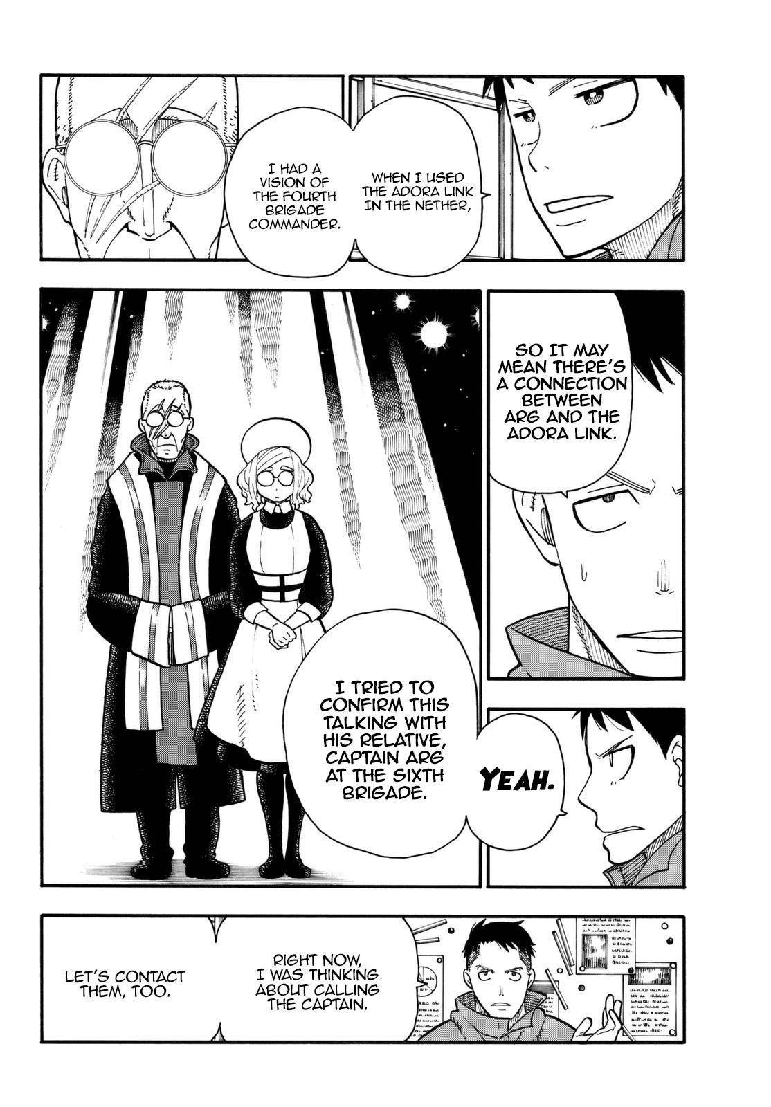 Enen no Shouboutai Chapter 92 page 5 - Chapter 92: The Lieutenant's Transformation Project