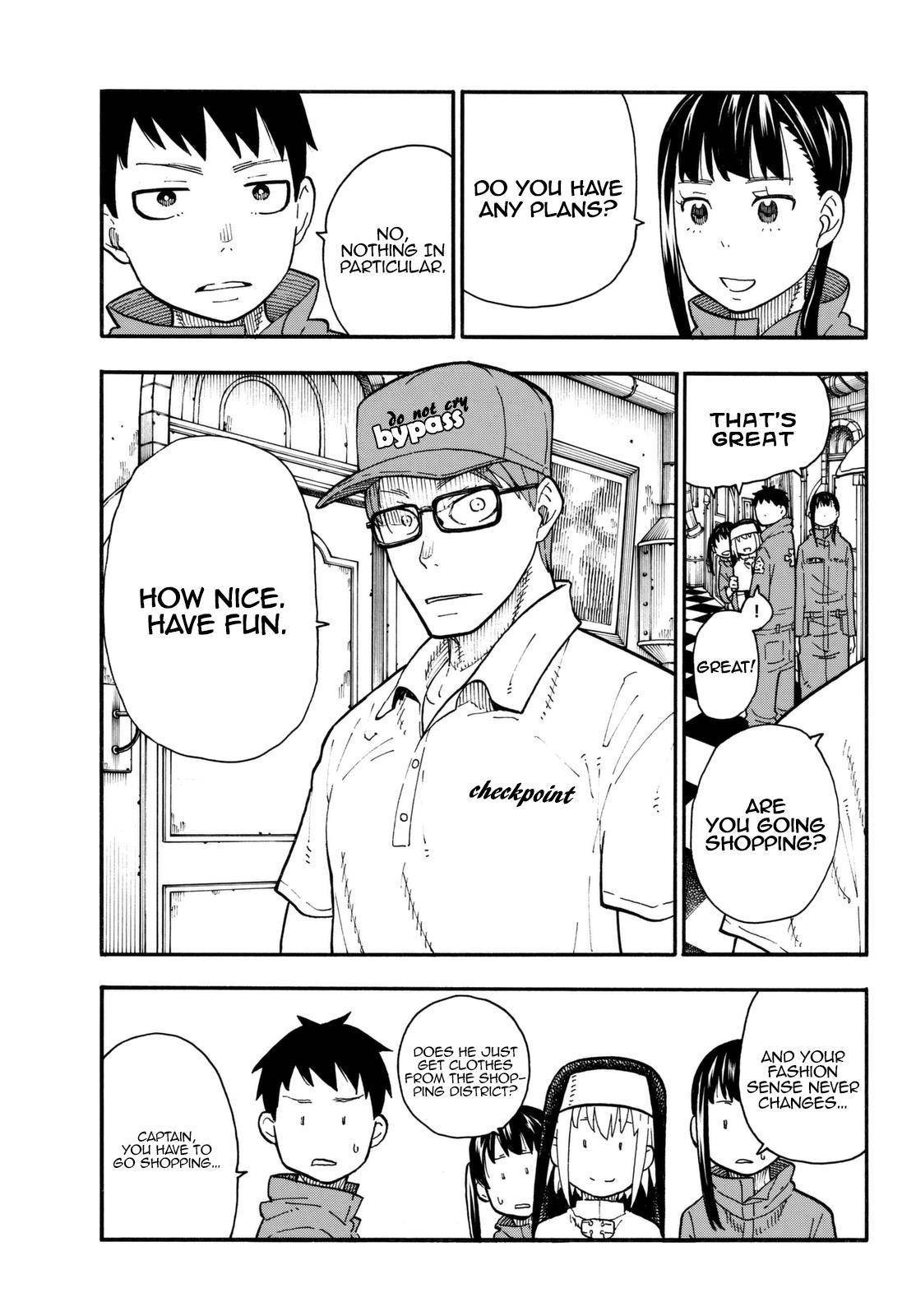 Enen no Shouboutai Chapter 92 page 8 - Chapter 92: The Lieutenant's Transformation Project