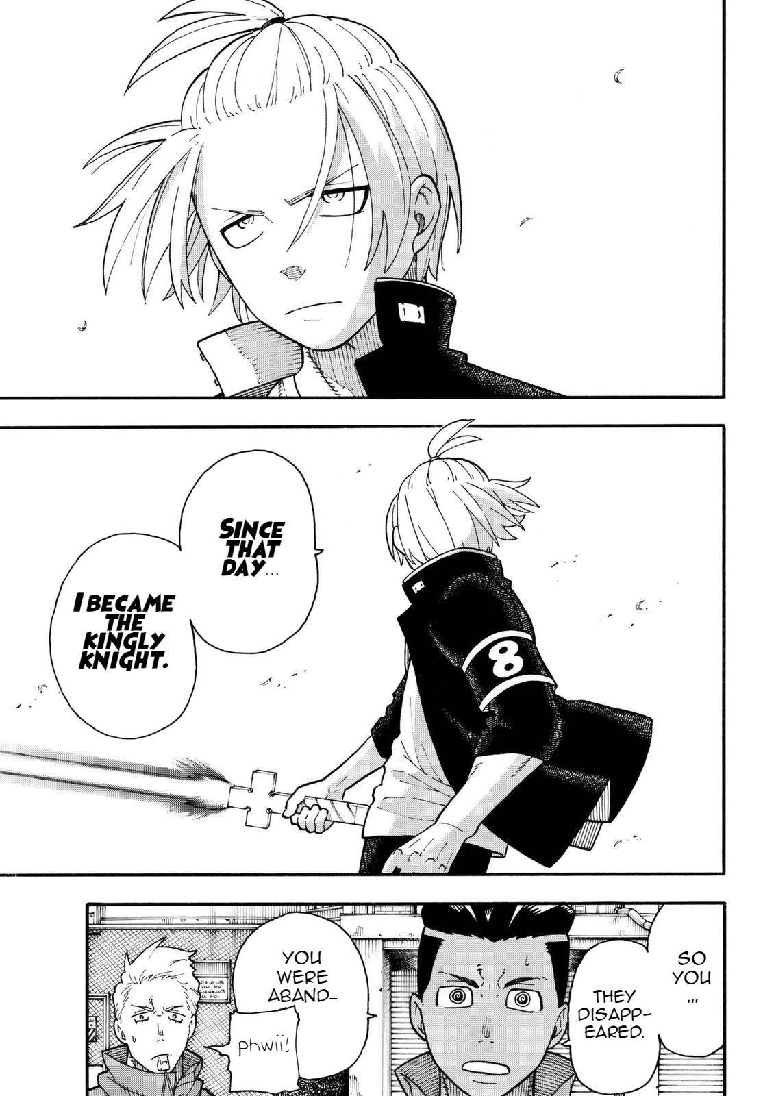 Enen no Shouboutai Chapter 97 page 14 - Chapter 97: The Relationship with the Knight King