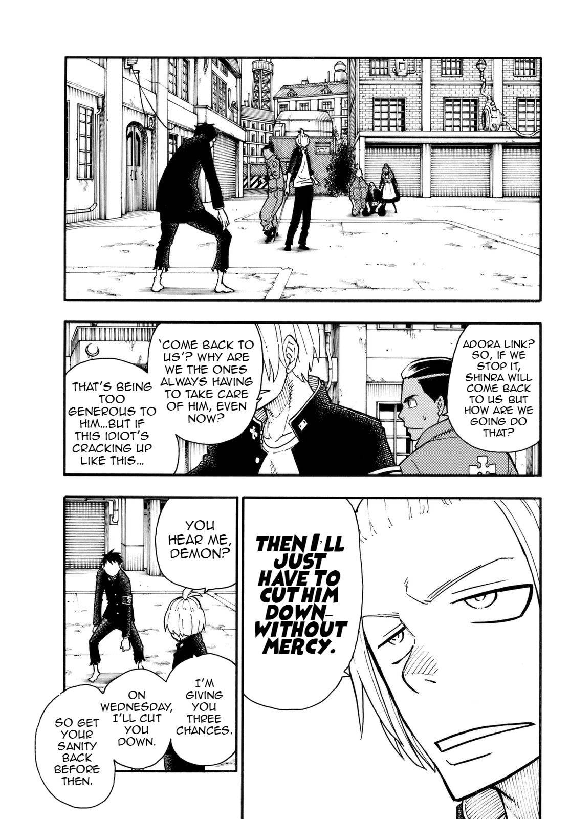 Enen no Shouboutai Chapter 97 page 4 - Chapter 97: The Relationship with the Knight King