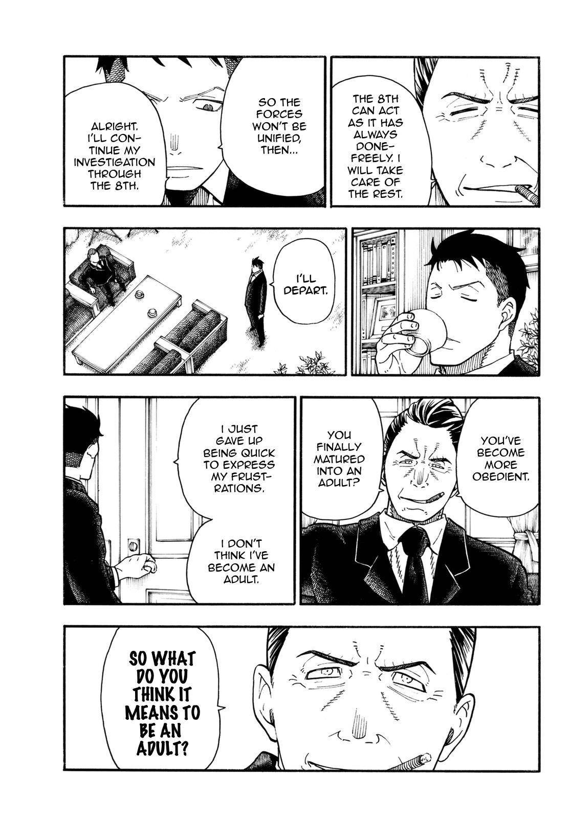 Enen no Shouboutai Chapter 99 page 14 - Chapter 99: New Kindling