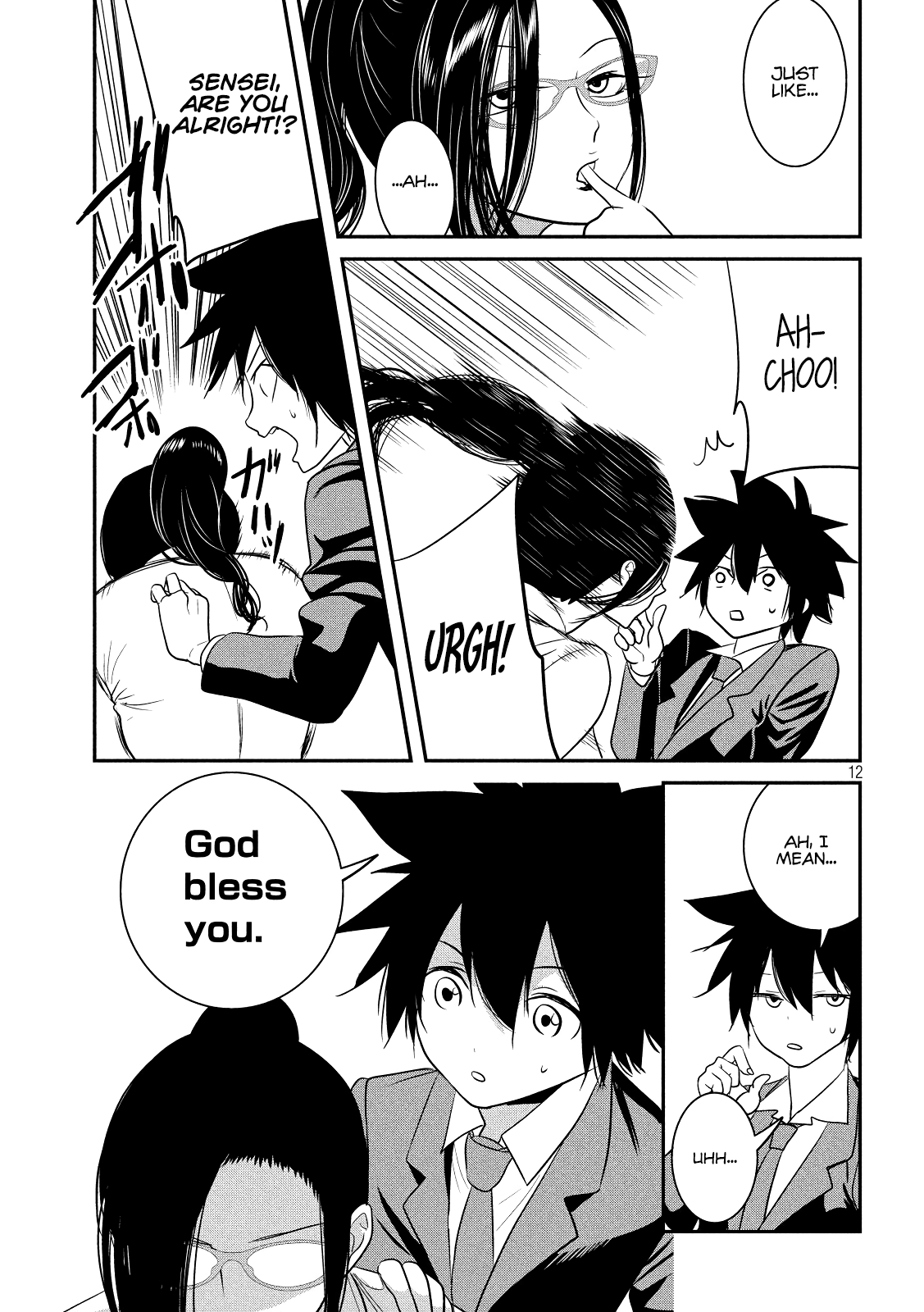 English XX Sensei (Temporary) Chapter 1 page 12 - Chapter 1