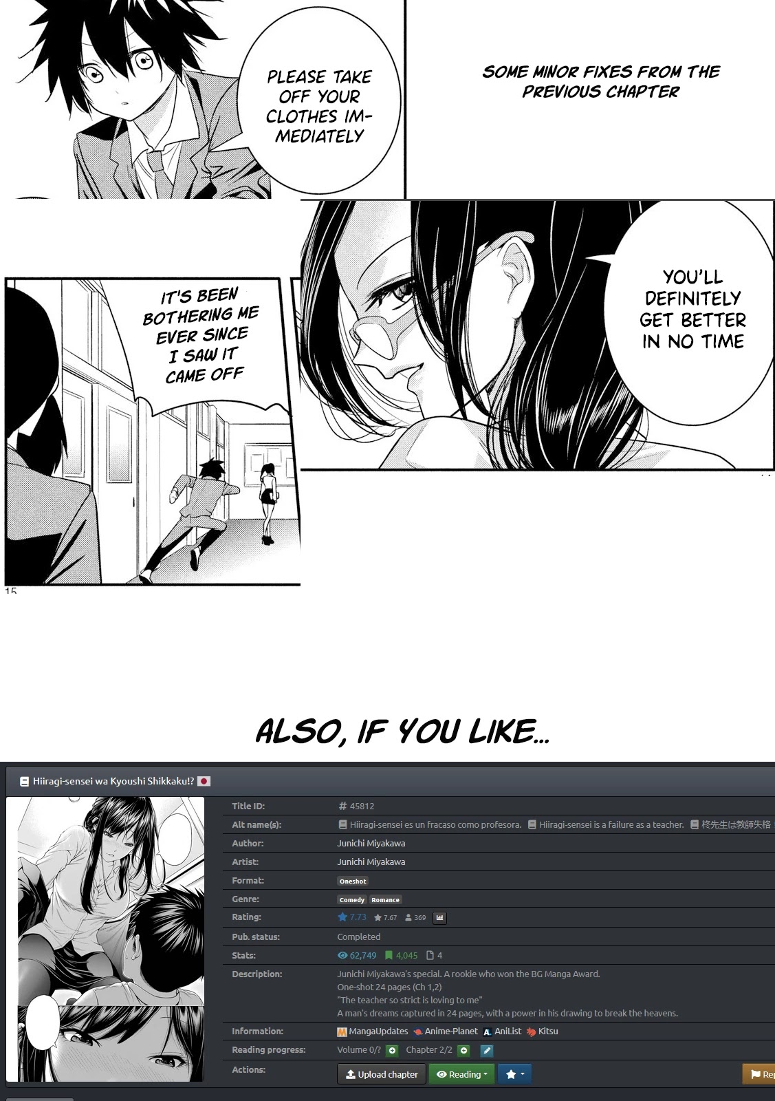 English XX Sensei (Temporary) Chapter 2 page 11 - Chapter 2