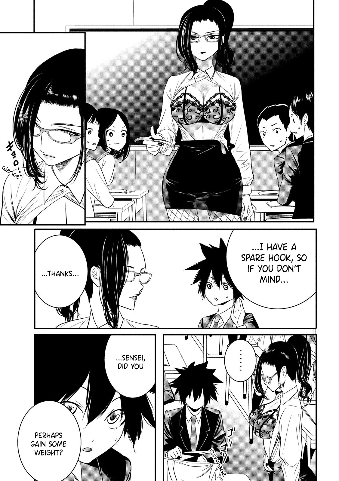 English XX Sensei (Temporary) Chapter 3 page 12 - Chapter 3