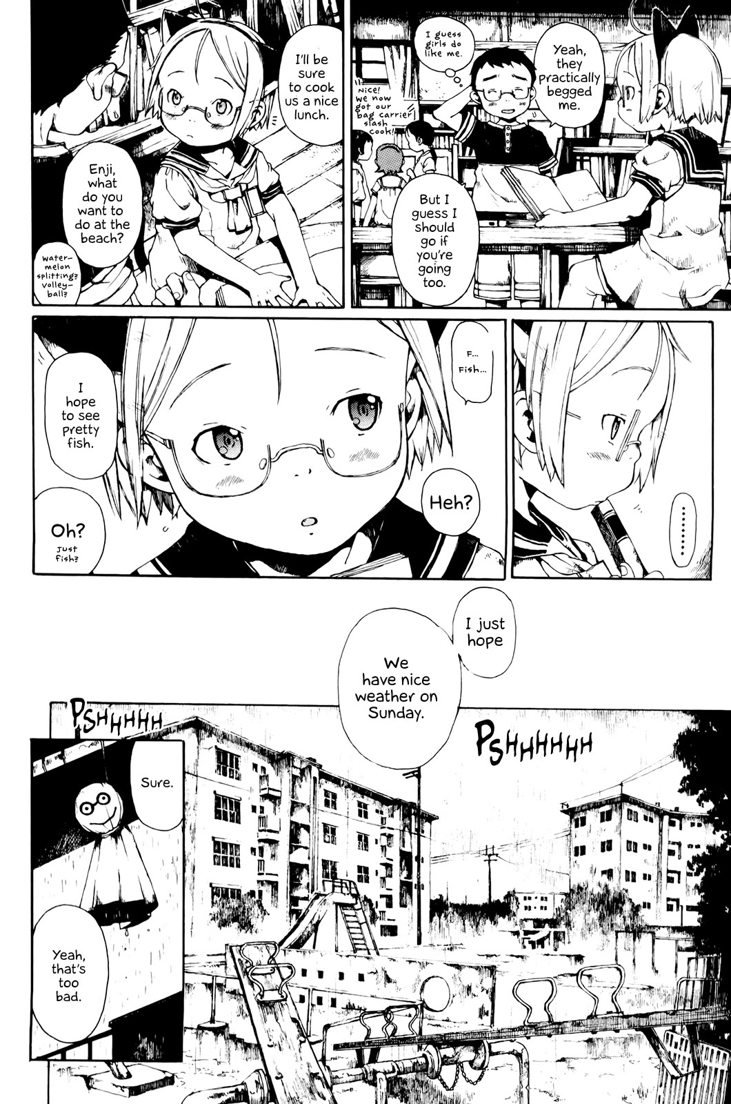 Enjigakari Chapter 7 page 2 - Chapter 7: A Beach Trip On A Rainy Day