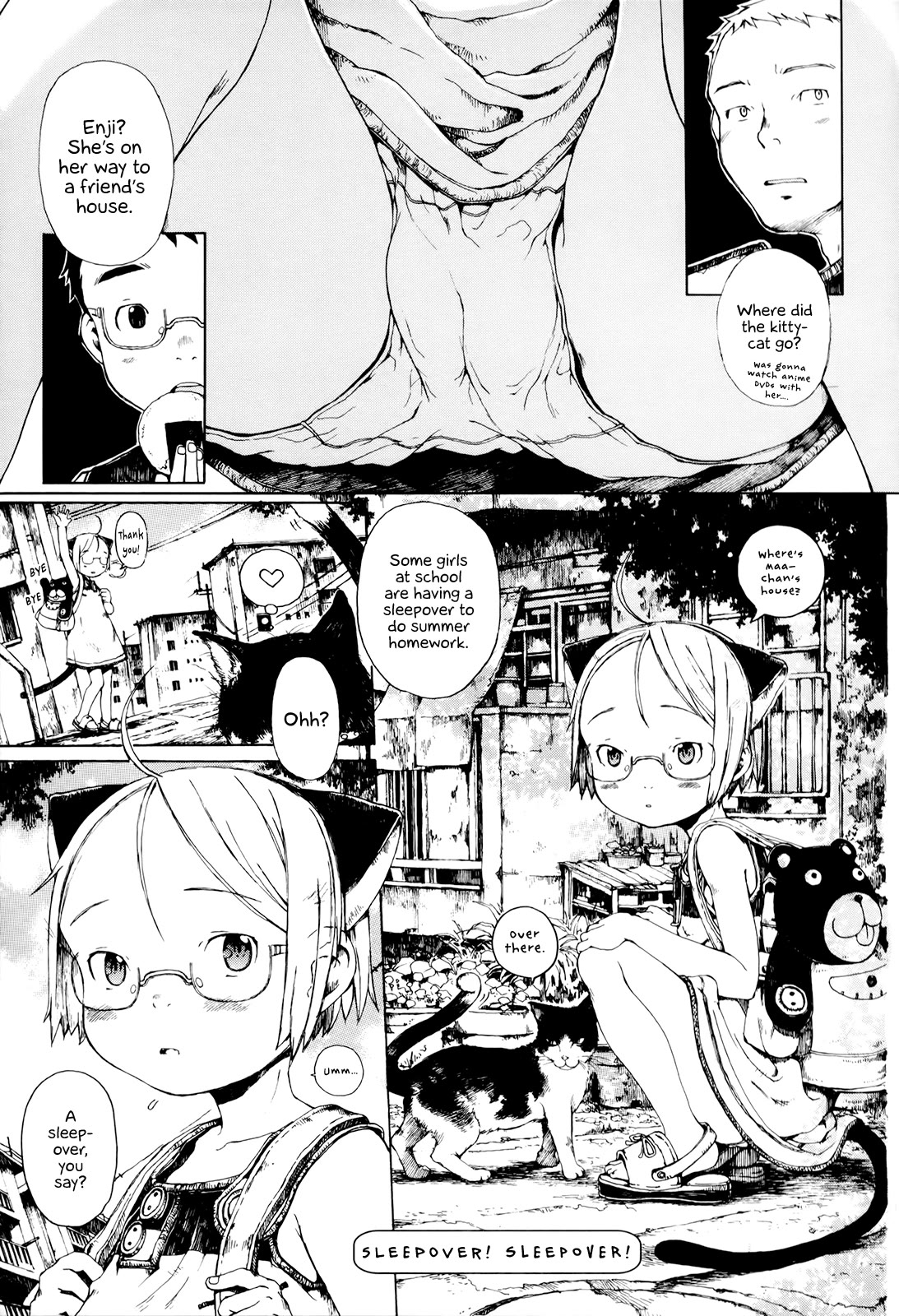 Enjigakari Chapter 8 page 1 - Chapter 8: Sleepover! Sleepover!