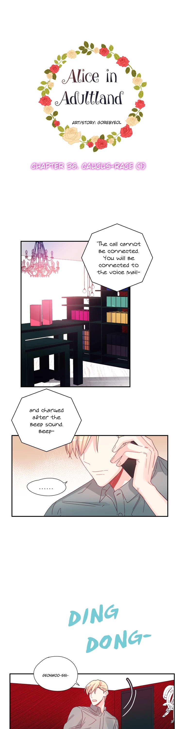 Eoleunnalaui Alice Chapter 36 page 1 - Chapter 36: Caucus-Race (1)
