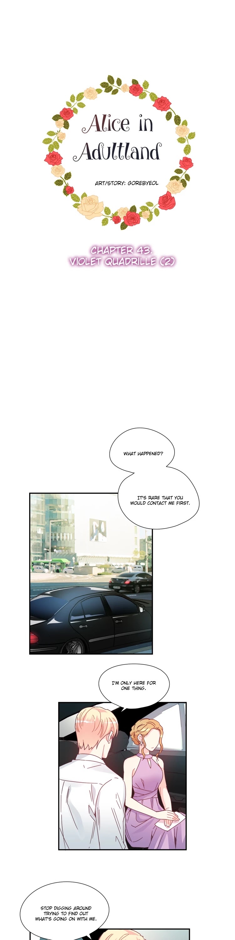 Eoleunnalaui Alice Chapter 43 page 1 - Chapter 43: Violet Quadrille (2) - END OF SEASON 1