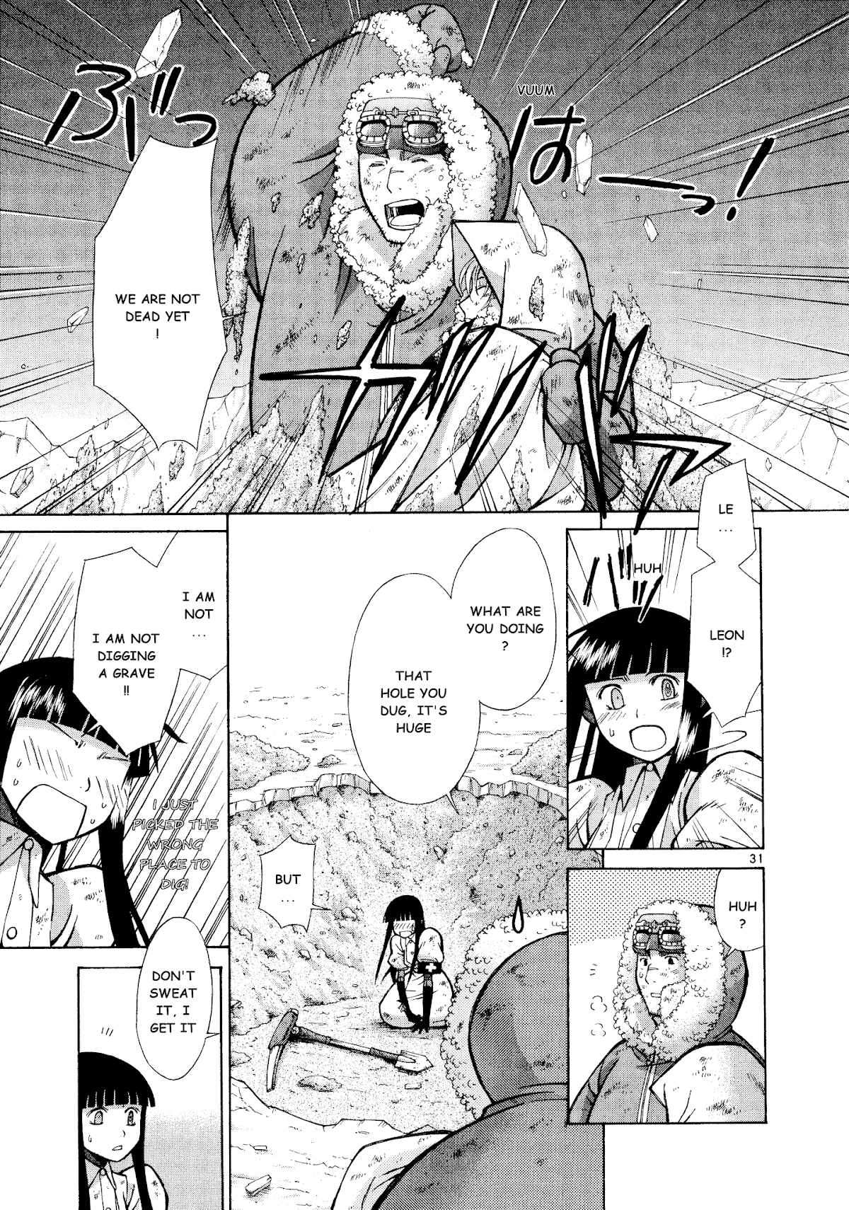 Ergo Proxy: Centzon Hitchers and Undertaker Chapter 10 page 32 - Chapter 10: The New World And The Ruby Coloured Shoe [END]