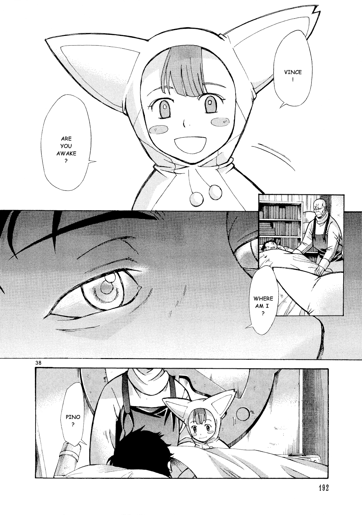 Ergo Proxy: Centzon Hitchers and Undertaker Chapter 10 page 39 - Chapter 10: The New World And The Ruby Coloured Shoe [END]