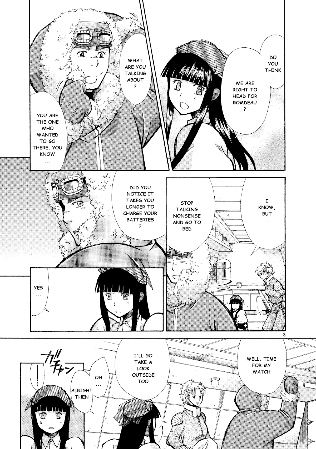 Ergo Proxy: Centzon Hitchers and Undertaker Chapter 10 page 4 - Chapter 10: The New World And The Ruby Coloured Shoe [END]