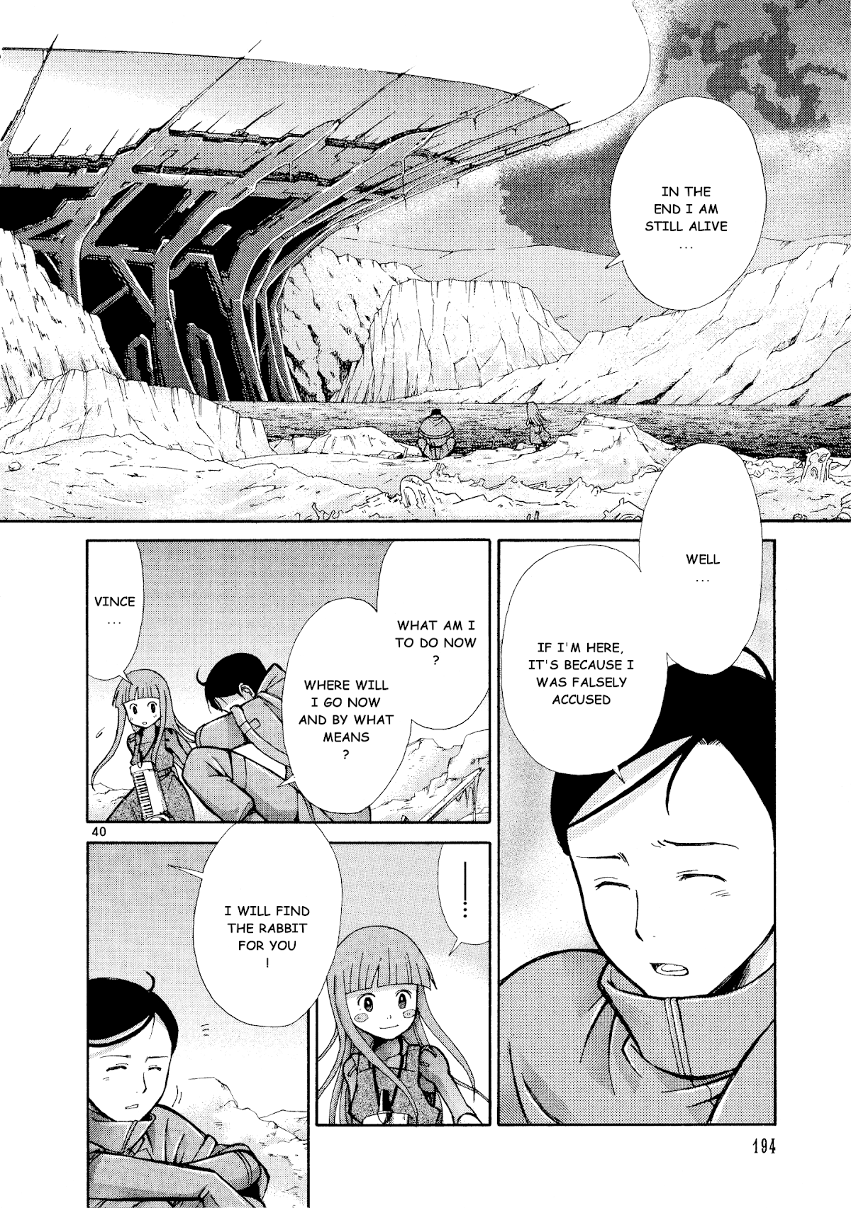 Ergo Proxy: Centzon Hitchers and Undertaker Chapter 10 page 41 - Chapter 10: The New World And The Ruby Coloured Shoe [END]