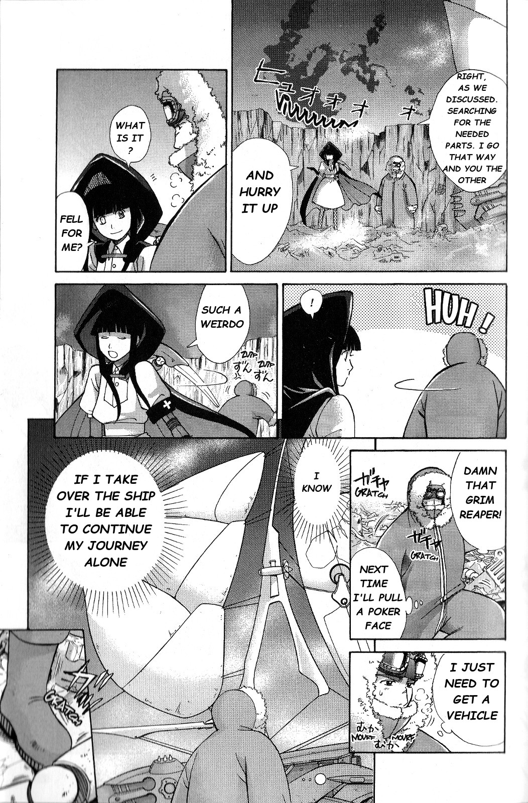 Ergo Proxy: Centzon Hitchers and Undertaker Chapter 2 page 10 - Chapter 2: We Were Left Without A Grave