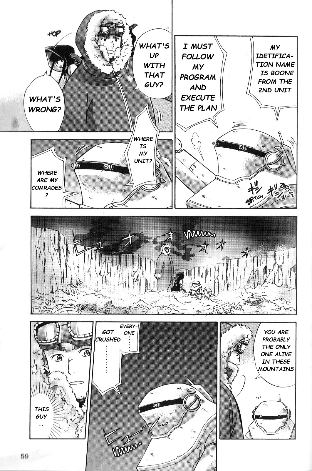Ergo Proxy: Centzon Hitchers and Undertaker Chapter 2 page 12 - Chapter 2: We Were Left Without A Grave