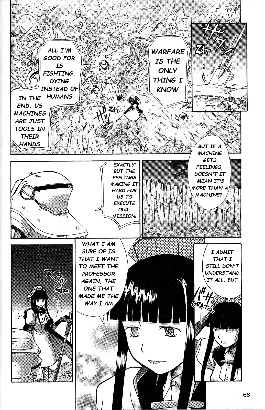 Ergo Proxy: Centzon Hitchers and Undertaker Chapter 2 page 21 - Chapter 2: We Were Left Without A Grave