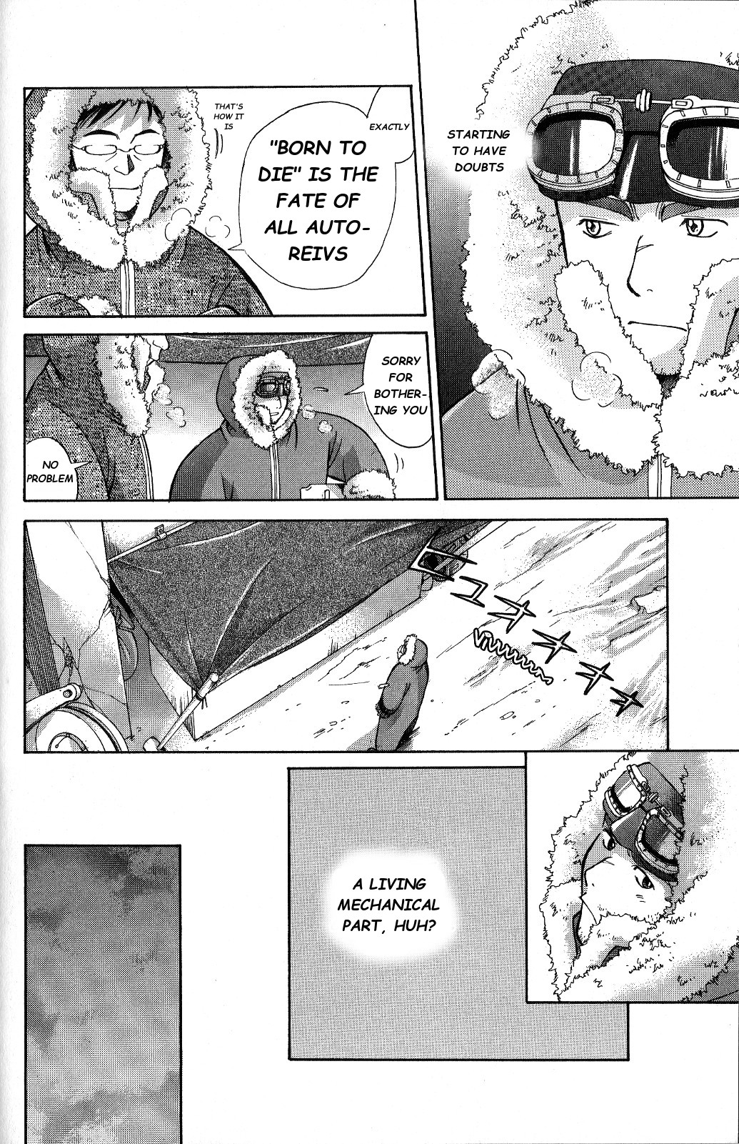 Ergo Proxy: Centzon Hitchers and Undertaker Chapter 2 page 25 - Chapter 2: We Were Left Without A Grave