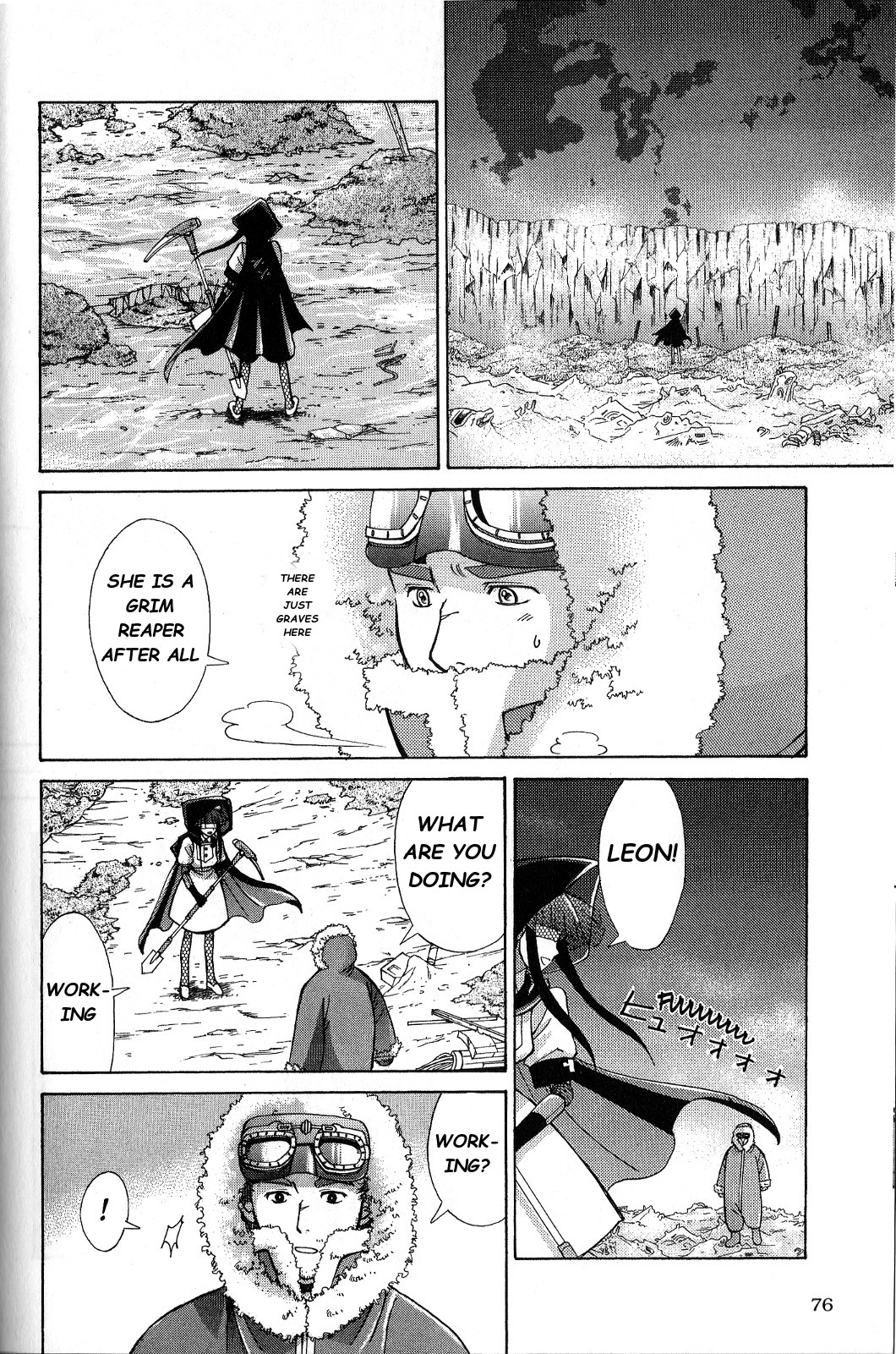 Ergo Proxy: Centzon Hitchers and Undertaker Chapter 2 page 29 - Chapter 2: We Were Left Without A Grave