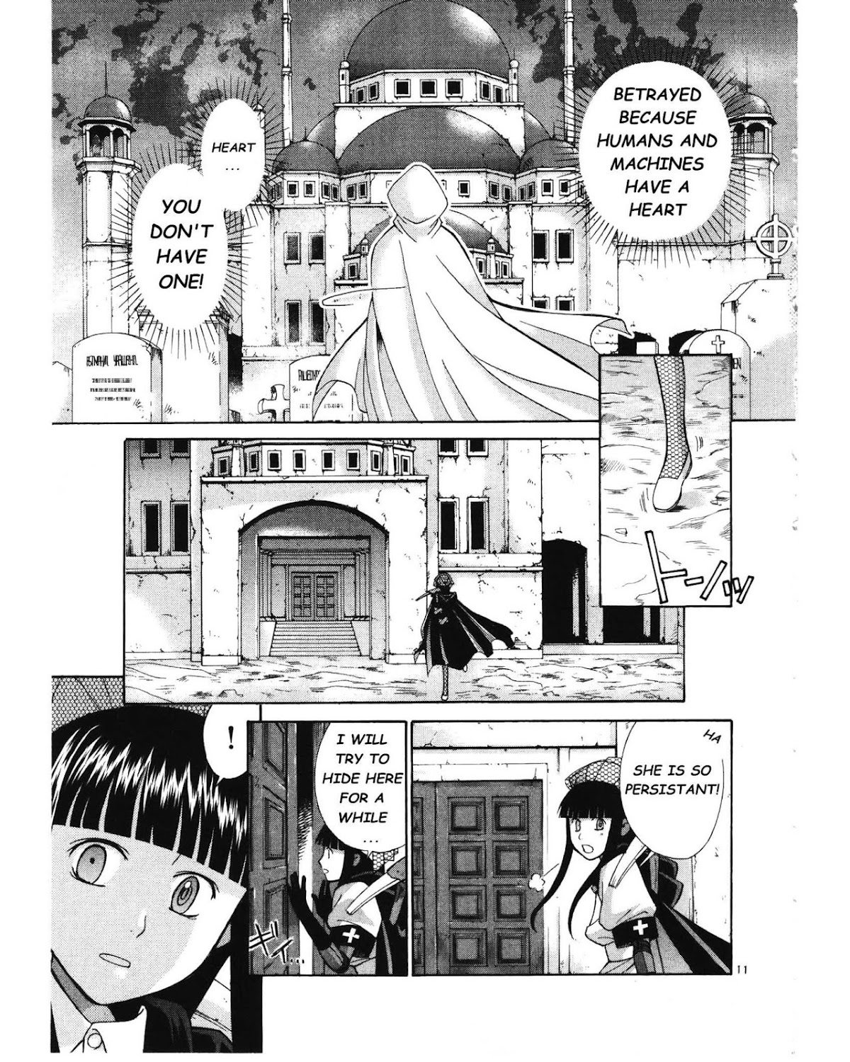 Ergo Proxy: Centzon Hitchers and Undertaker Chapter 3 page 12 - Chapter 3: Look At The Night Stars Above
