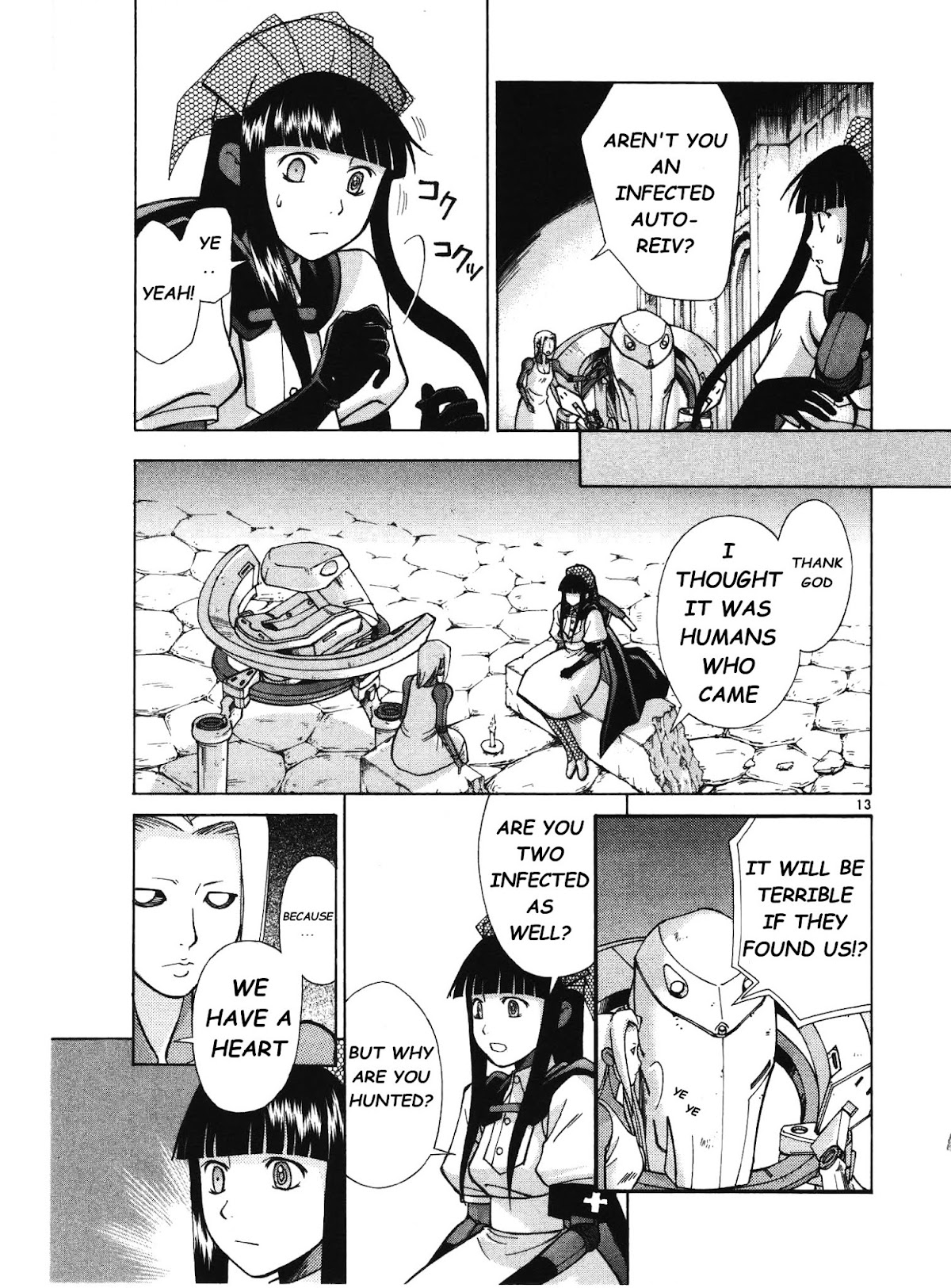 Ergo Proxy: Centzon Hitchers and Undertaker Chapter 3 page 14 - Chapter 3: Look At The Night Stars Above
