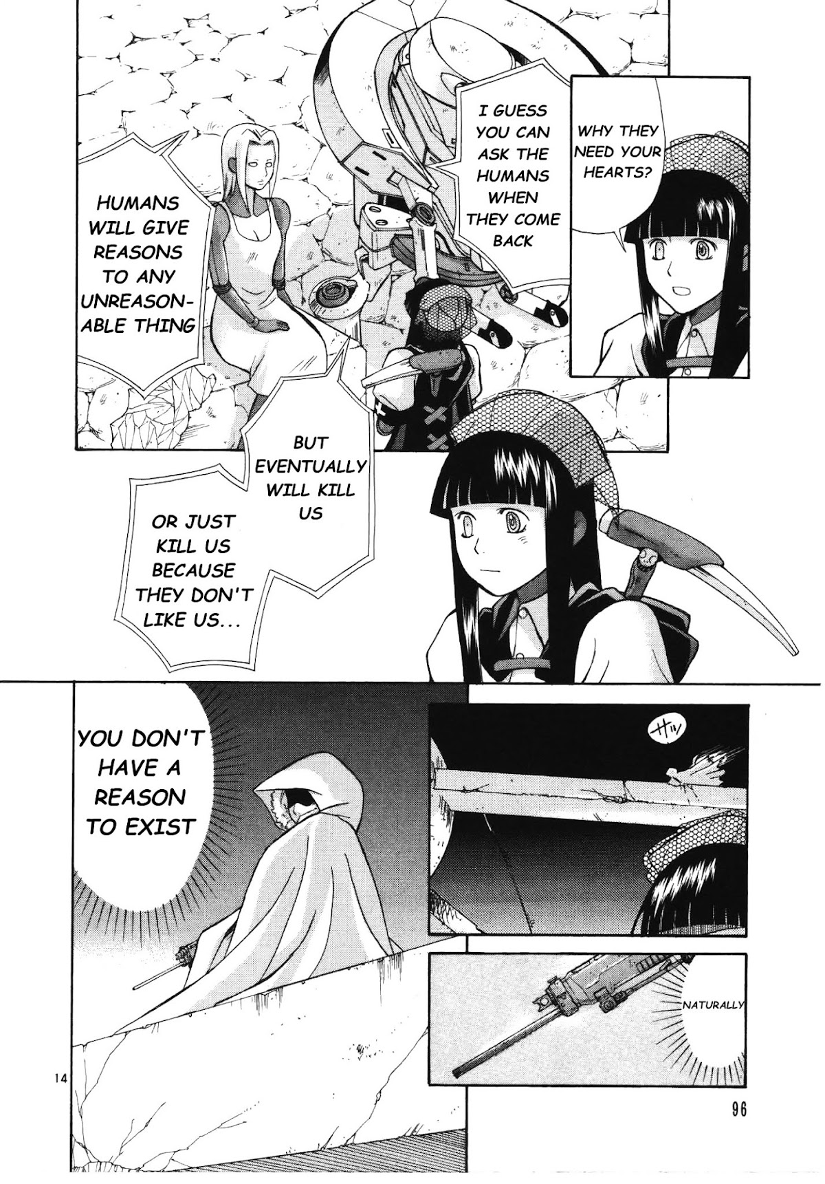 Ergo Proxy: Centzon Hitchers and Undertaker Chapter 3 page 15 - Chapter 3: Look At The Night Stars Above