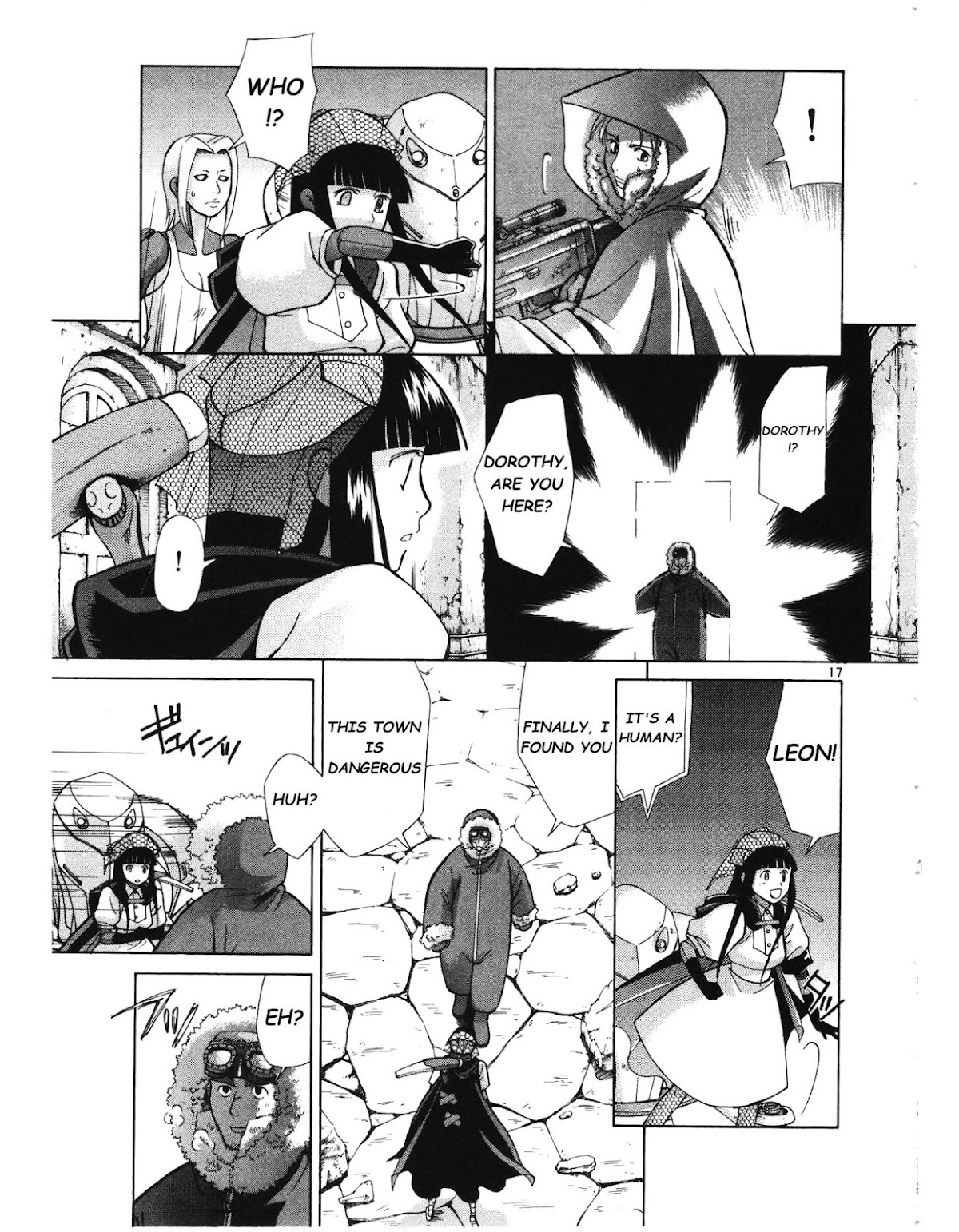Ergo Proxy: Centzon Hitchers and Undertaker Chapter 3 page 18 - Chapter 3: Look At The Night Stars Above