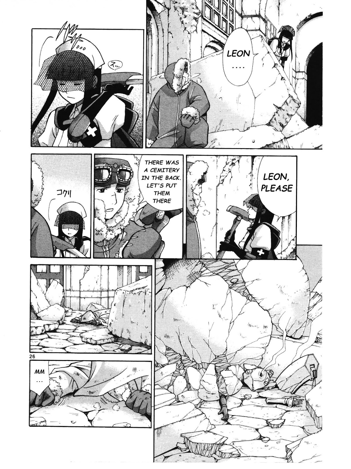 Ergo Proxy: Centzon Hitchers and Undertaker Chapter 3 page 27 - Chapter 3: Look At The Night Stars Above