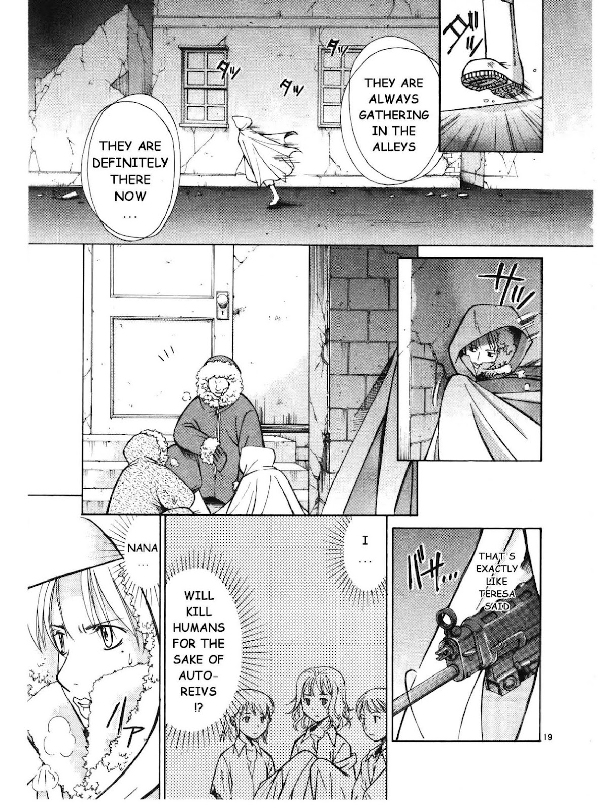 Ergo Proxy: Centzon Hitchers and Undertaker Chapter 5 page 20 - Chapter 5: The Holy Mother's Lullaby