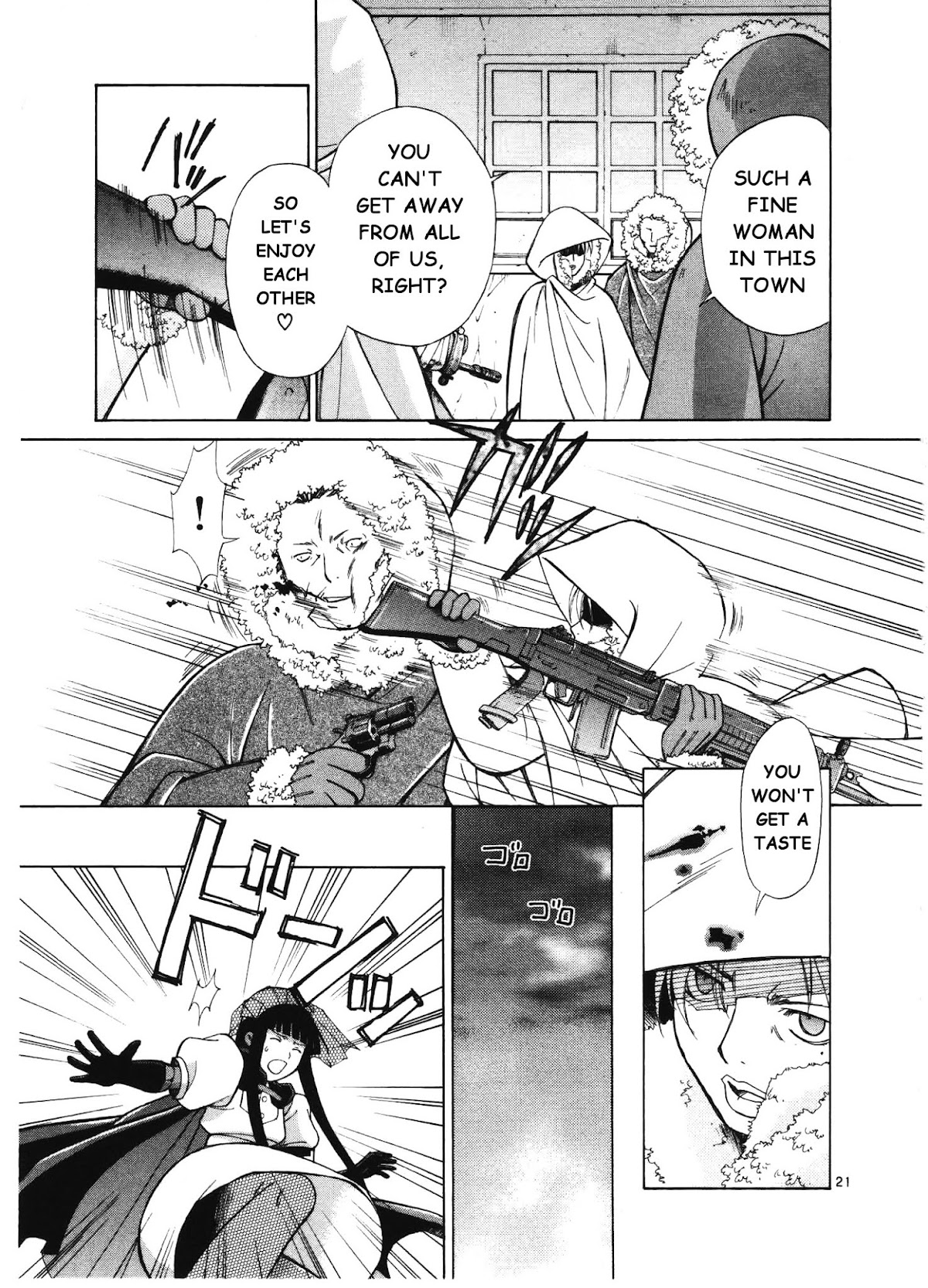 Ergo Proxy: Centzon Hitchers and Undertaker Chapter 5 page 22 - Chapter 5: The Holy Mother's Lullaby