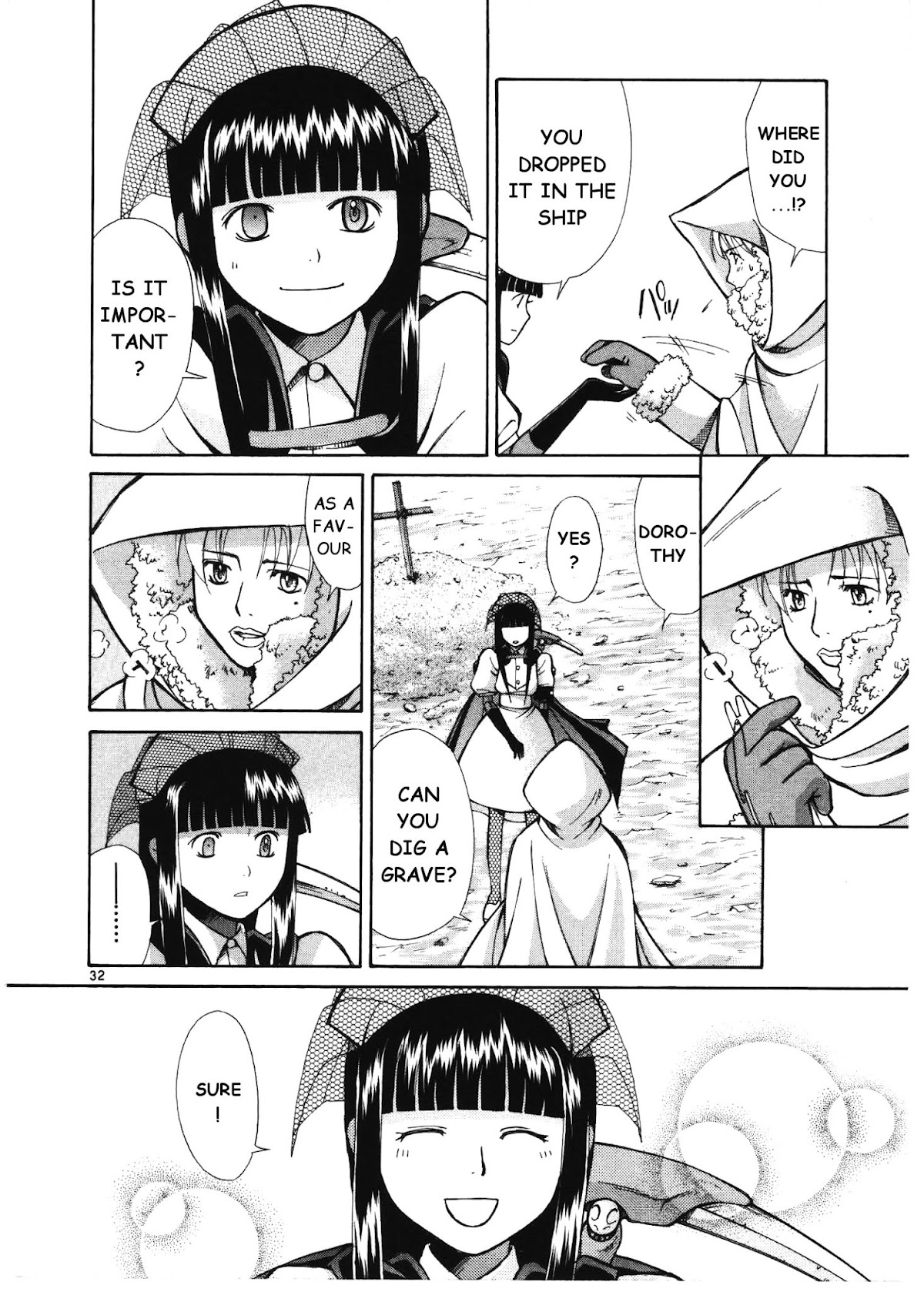 Ergo Proxy: Centzon Hitchers and Undertaker Chapter 5 page 33 - Chapter 5: The Holy Mother's Lullaby