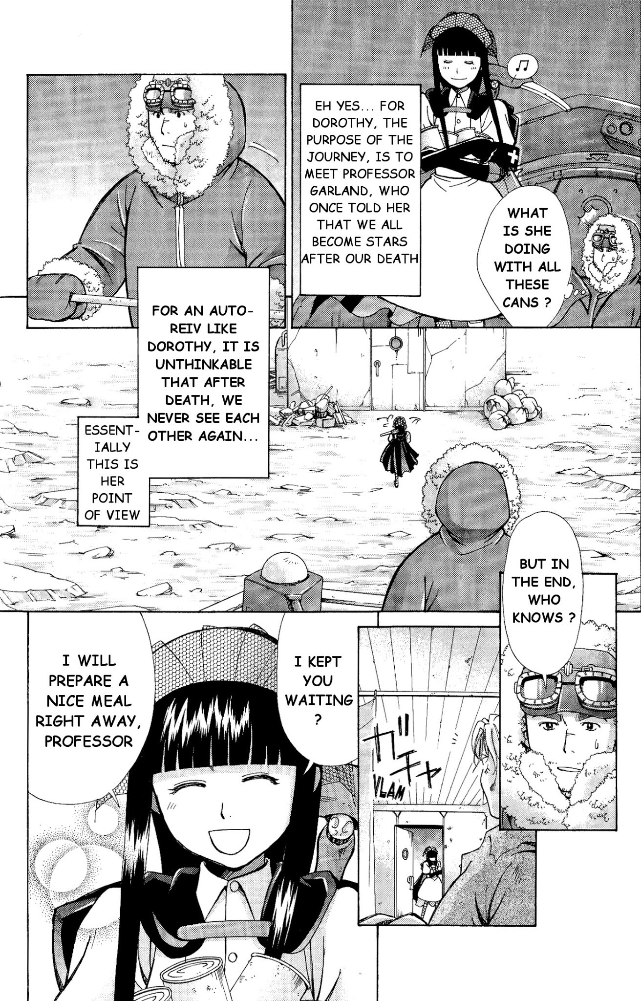 Ergo Proxy: Centzon Hitchers and Undertaker Chapter 6 page 16 - Chapter 6: A Starry Dream Lights Up The Night