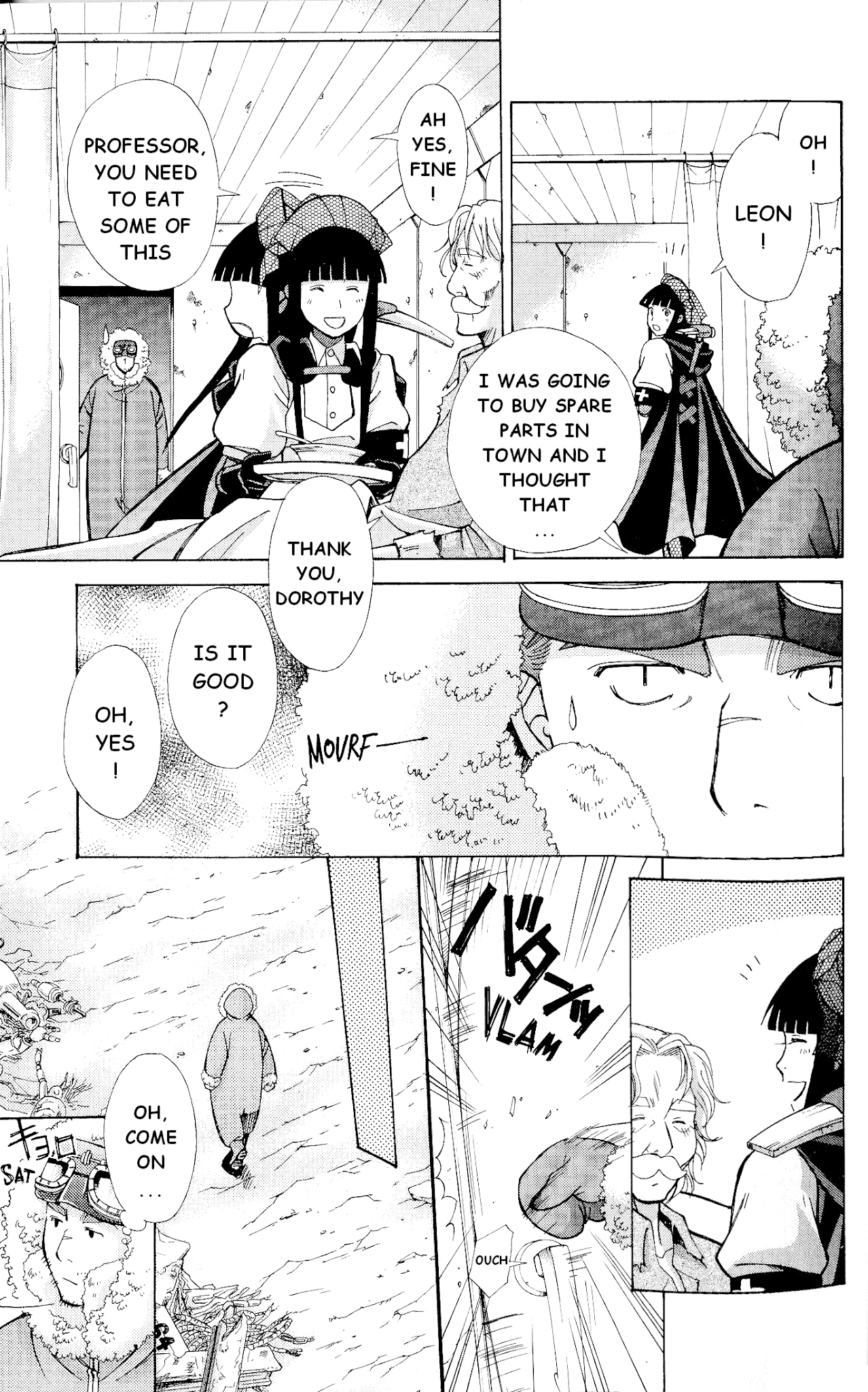 Ergo Proxy: Centzon Hitchers and Undertaker Chapter 6 page 21 - Chapter 6: A Starry Dream Lights Up The Night