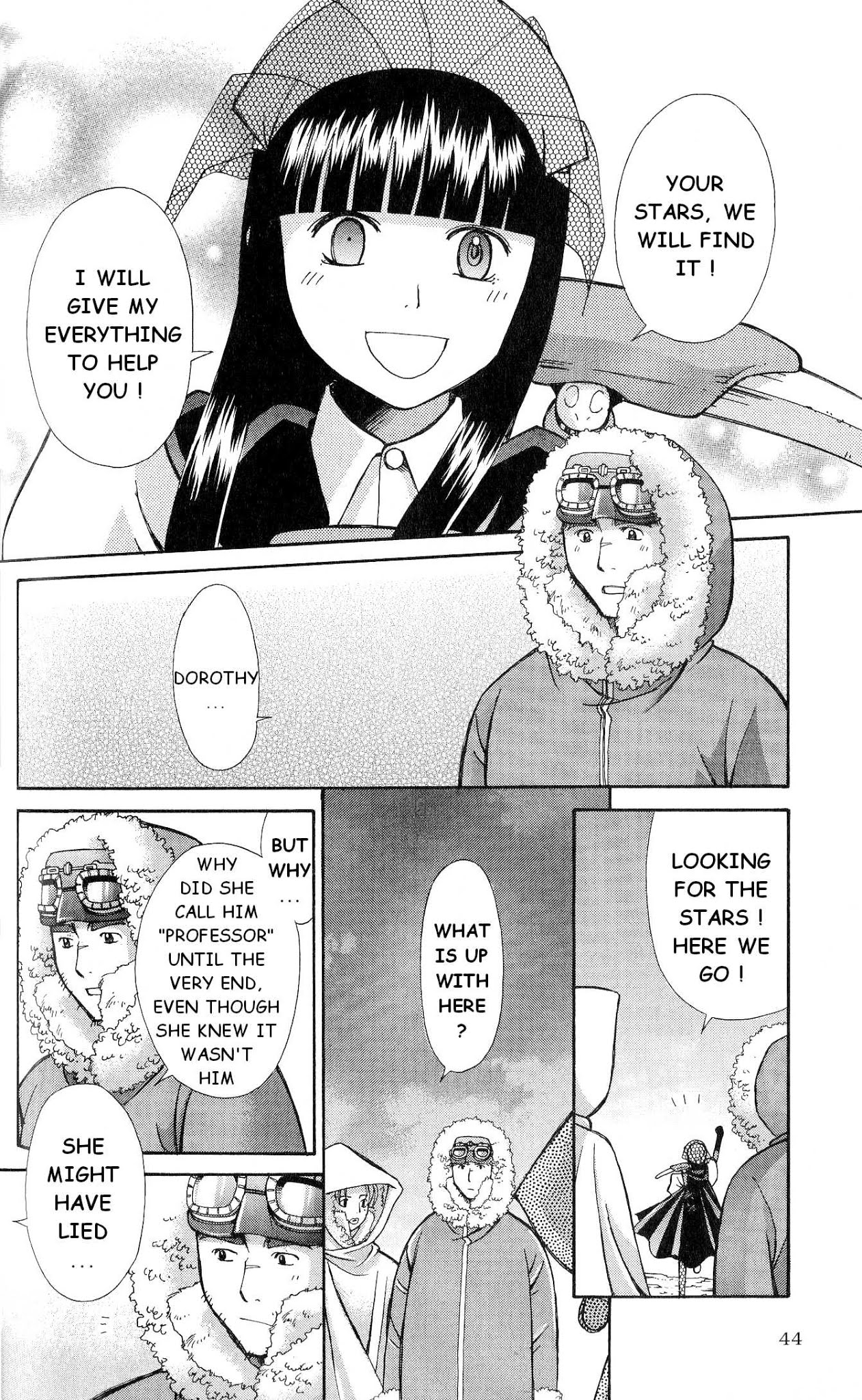 Ergo Proxy: Centzon Hitchers and Undertaker Chapter 6 page 44 - Chapter 6: A Starry Dream Lights Up The Night