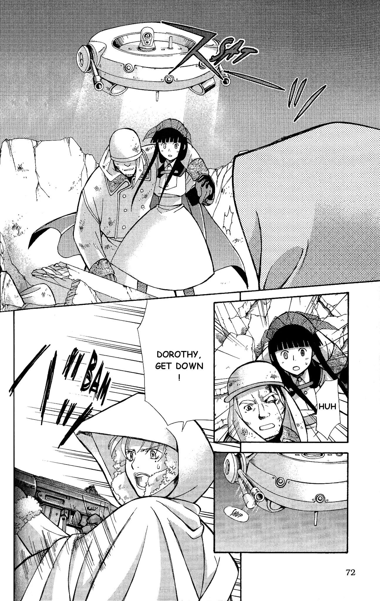 Ergo Proxy: Centzon Hitchers and Undertaker Chapter 7 page 24 - Chapter 7: Addressee's Song