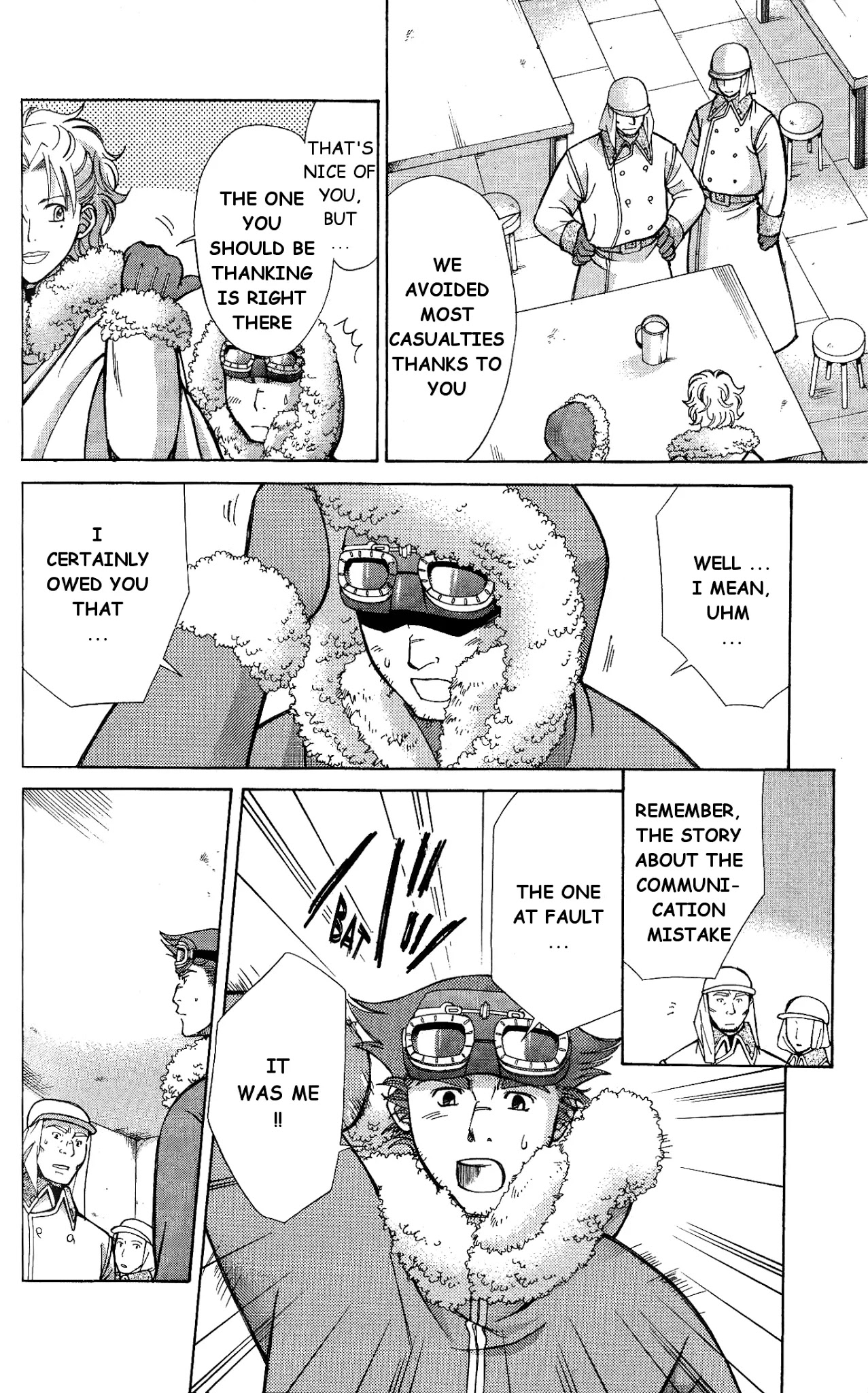 Ergo Proxy: Centzon Hitchers and Undertaker Chapter 7 page 28 - Chapter 7: Addressee's Song