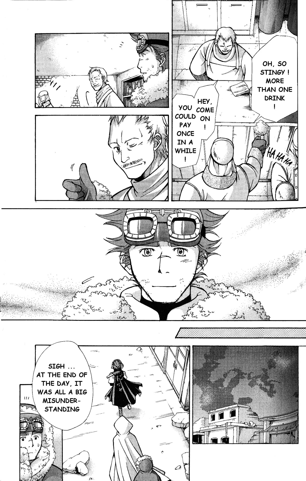 Ergo Proxy: Centzon Hitchers and Undertaker Chapter 7 page 31 - Chapter 7: Addressee's Song