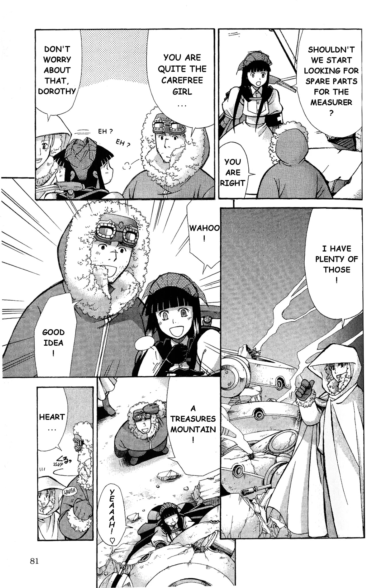 Ergo Proxy: Centzon Hitchers and Undertaker Chapter 7 page 33 - Chapter 7: Addressee's Song