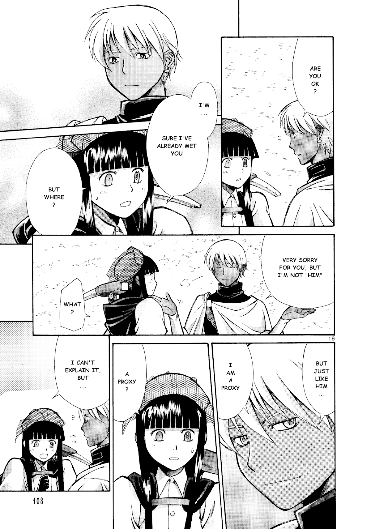 Ergo Proxy: Centzon Hitchers and Undertaker Chapter 8 page 19 - Chapter 8: Listen To The Wind's Chant