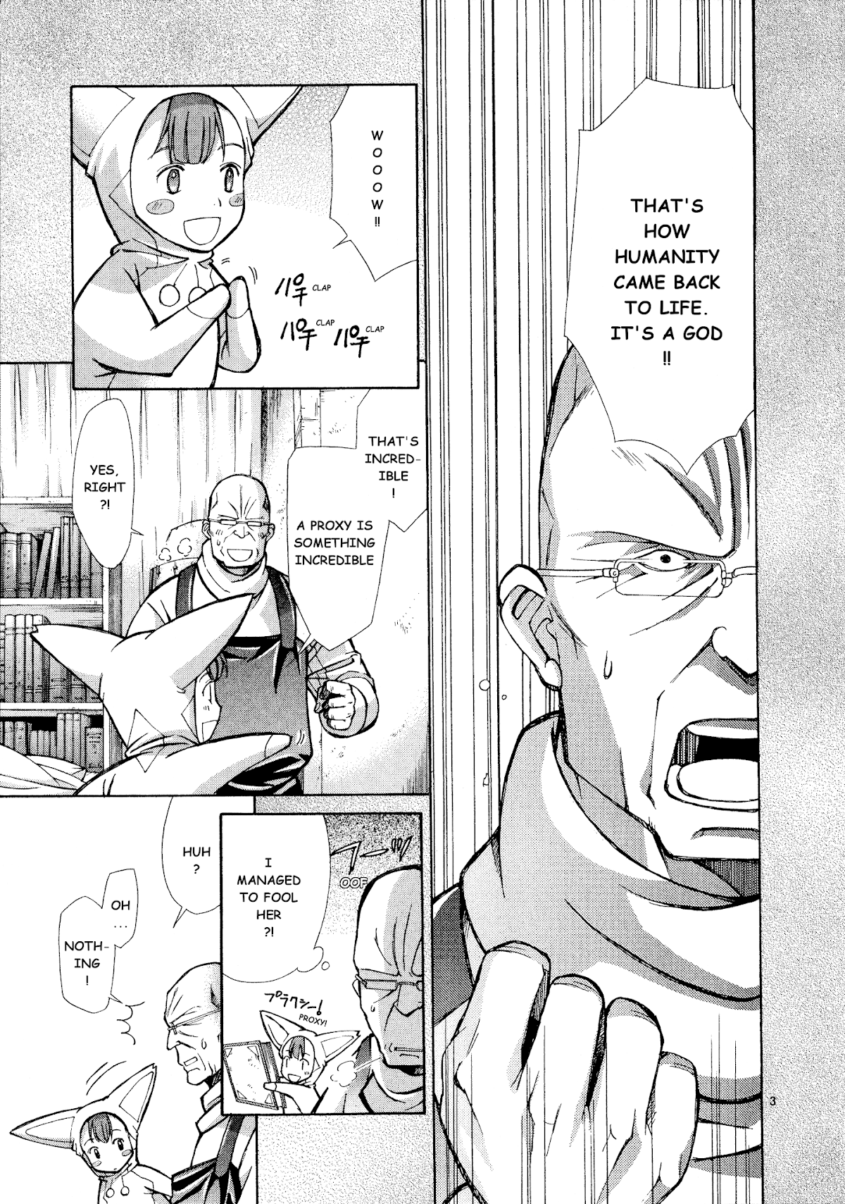 Ergo Proxy: Centzon Hitchers and Undertaker Chapter 8 page 37 - Chapter 8: Listen To The Wind's Chant