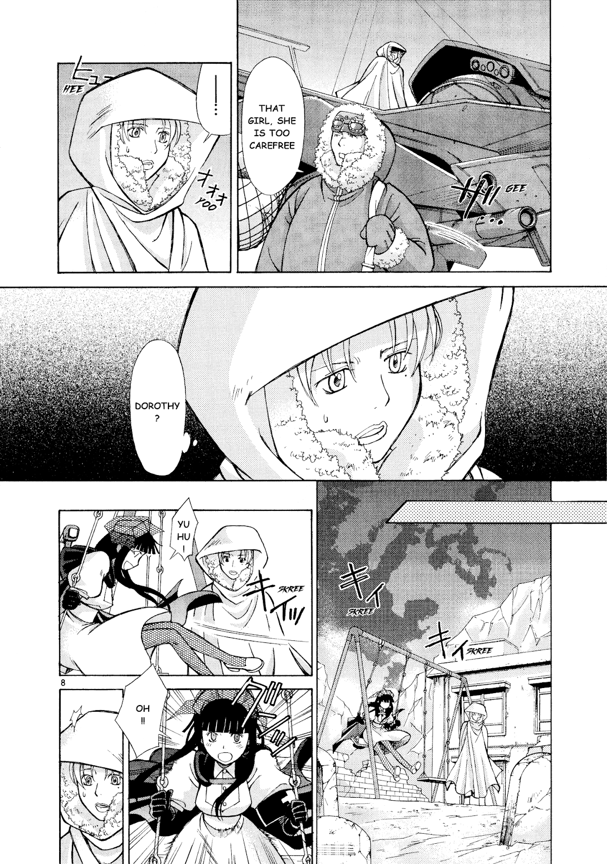 Ergo Proxy: Centzon Hitchers and Undertaker Chapter 9 page 9 - Chapter 9: Pursuing Shooting Stars