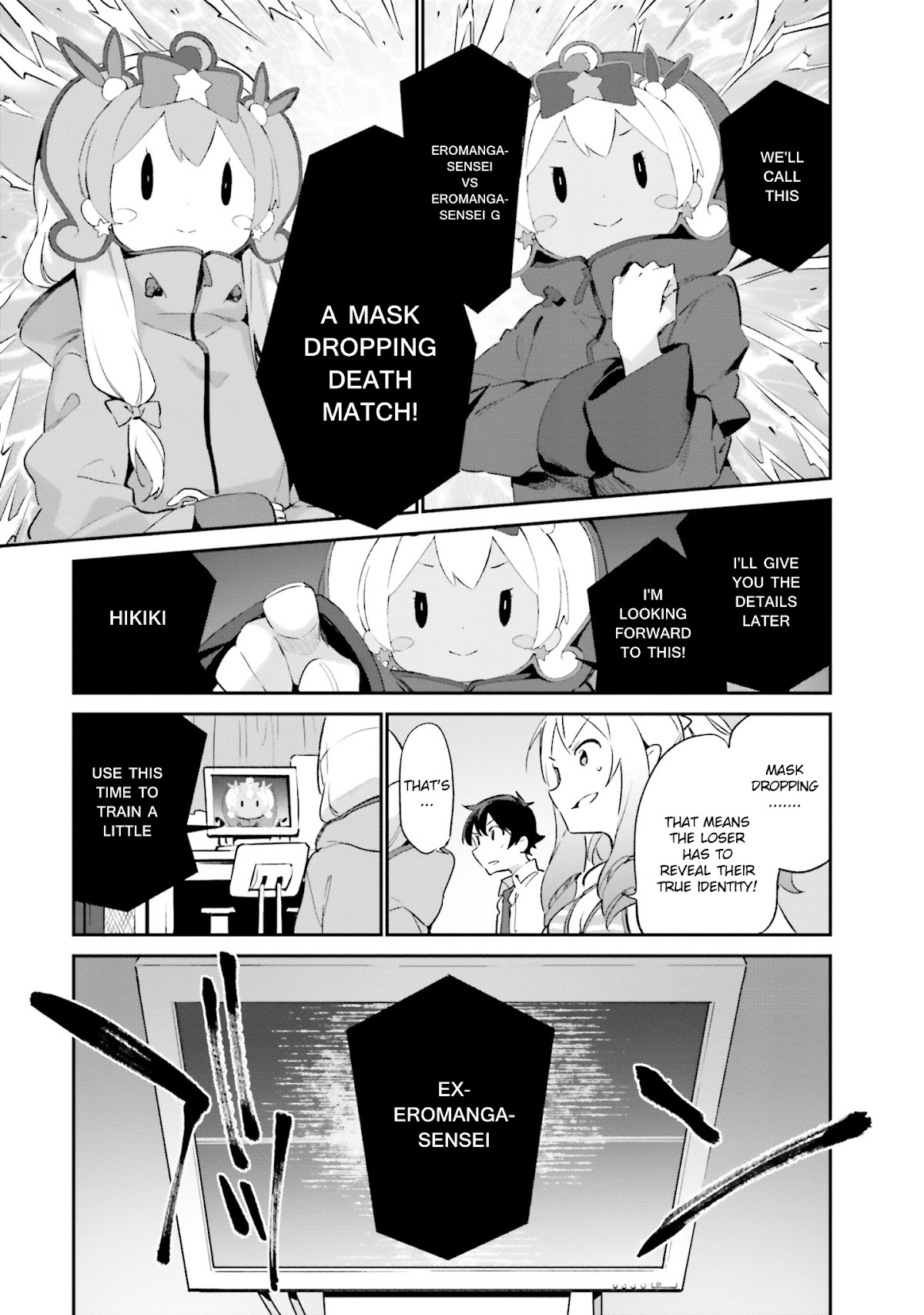 Ero Manga Sensei Chapter 38 page 15 - Chapter 38: Eromanga-sensei VS Eromanga-sensei G (2)