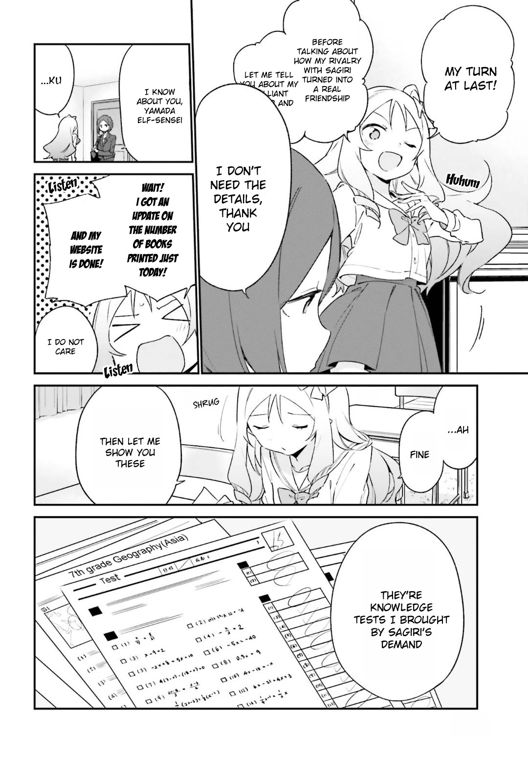Ero Manga Sensei Chapter 64 page 10 - Chapter 64: Sagiri's First Day of School (7)