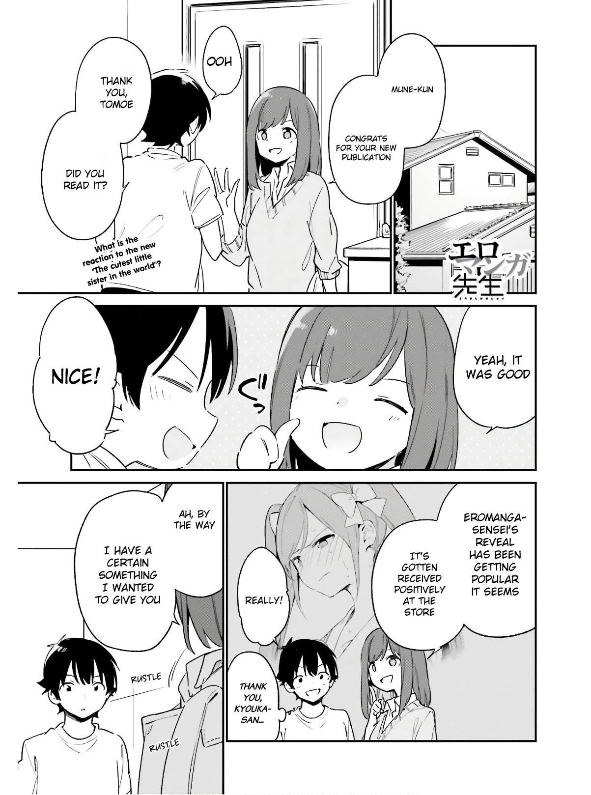Ero Manga Sensei Chapter 72 page 1 - Chapter 72: Sagiri and the Lewd Book