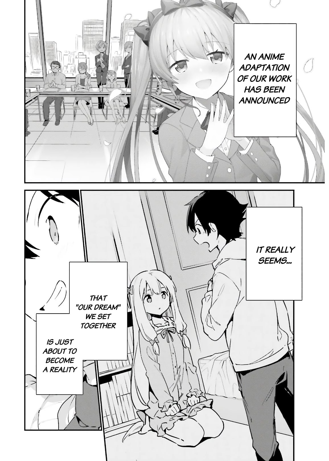 Ero Manga Sensei Chapter 74 page 2 - Chapter 74: Masamune and the Anime Announcement