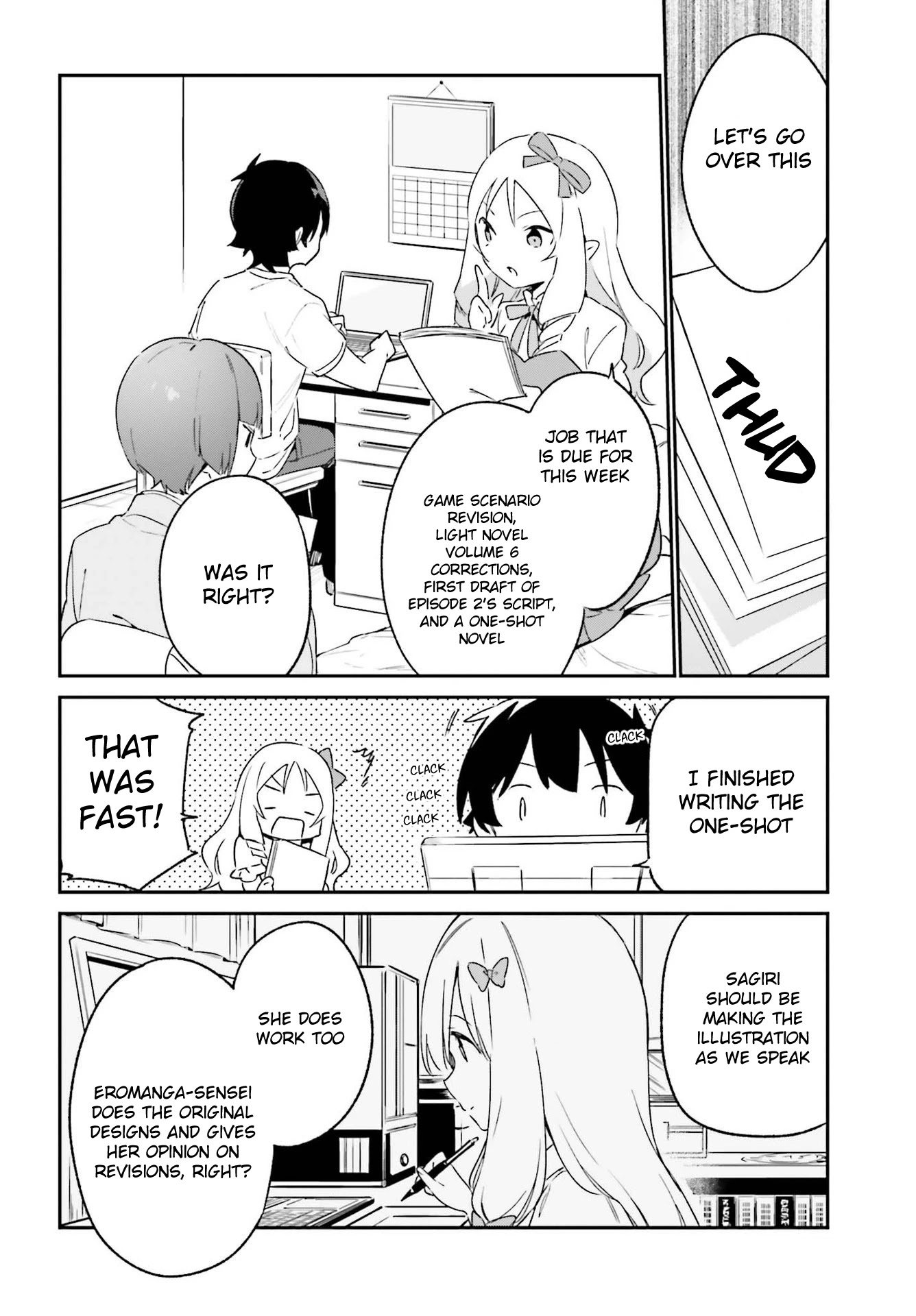 Ero Manga Sensei Chapter 76 page 18 - Chapter 76: Sagiri and the cohabitation (1)