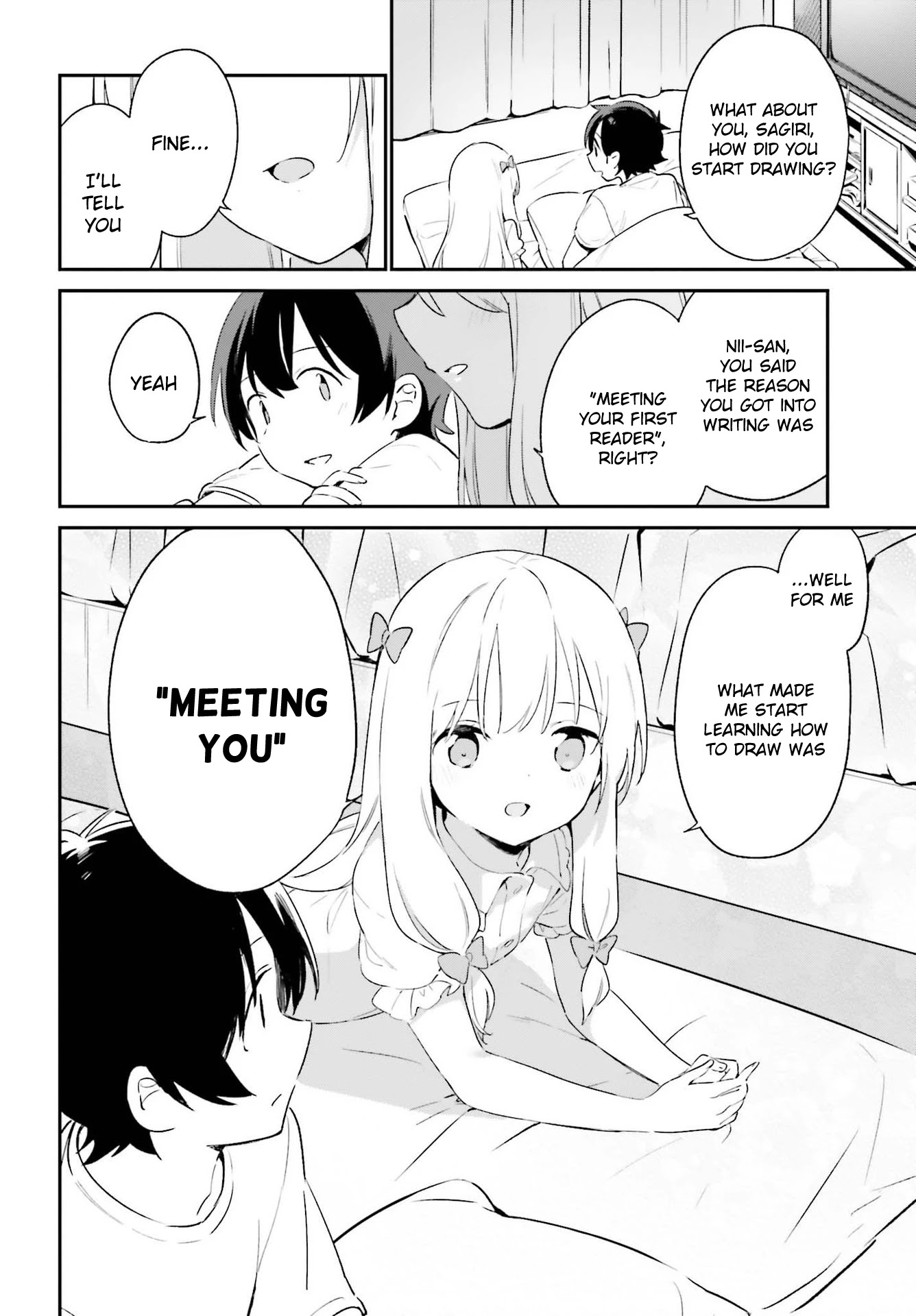 Ero Manga Sensei Chapter 77 page 18 - Chapter 77: Sagiri and the Cohabitation (2)