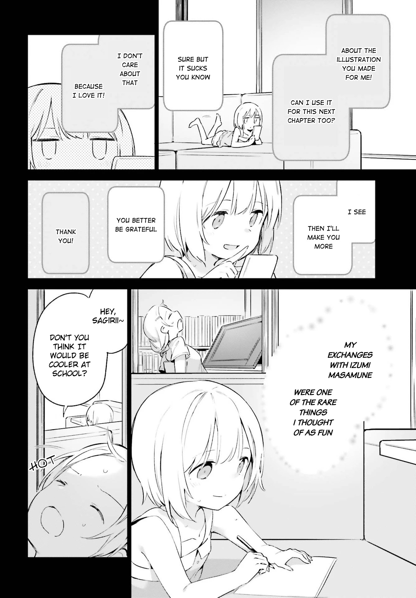 Ero Manga Sensei Chapter 77 page 22 - Chapter 77: Sagiri and the Cohabitation (2)