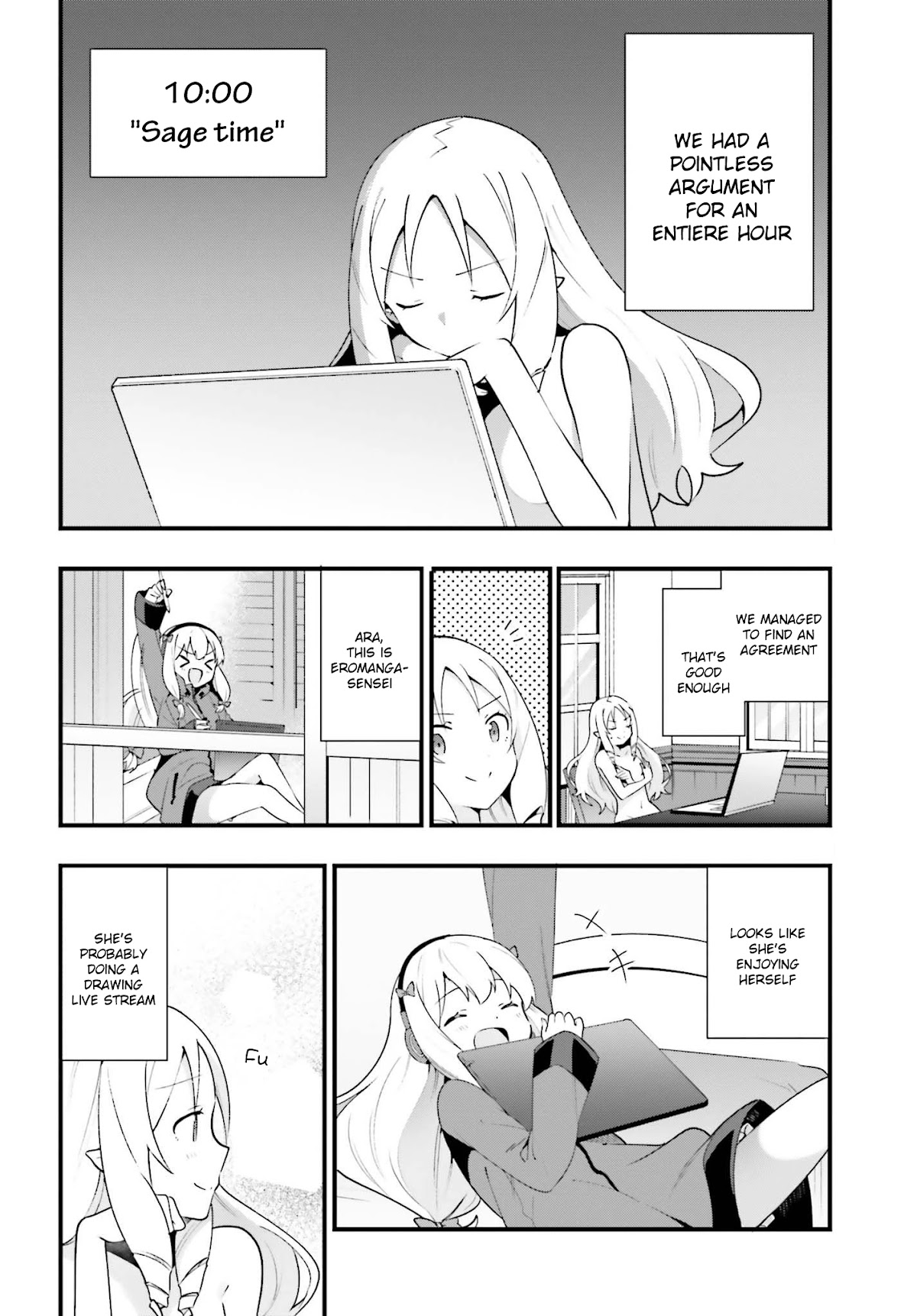 EroManga-Sensei: Yamada Elf-daisensei no Koi suru Junshin Gohan Chapter 10 page 8 - Chapter 10