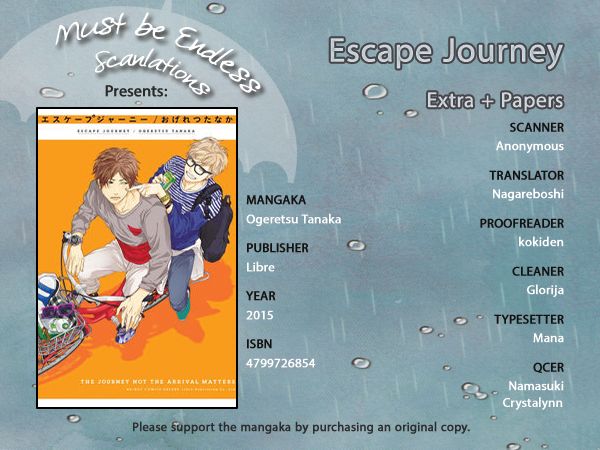 Escape Journey Chapter 6.5 page 1 - Chapter 6.5 : Extra Chapter and Papers