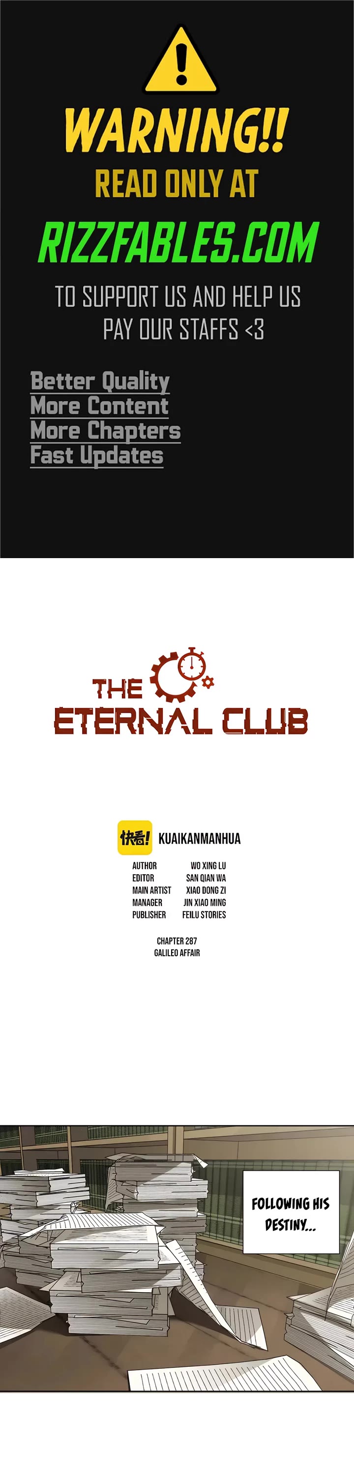 Eternal Club Chapter 287 page 1 - Chapter 287