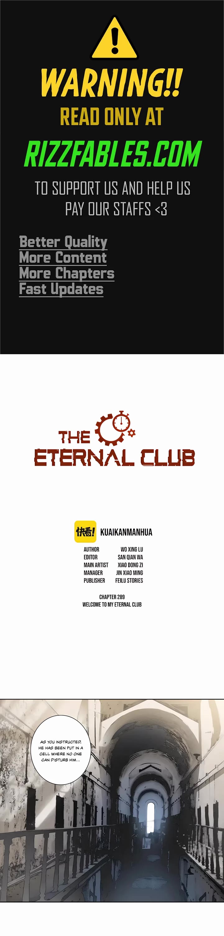 Eternal Club Chapter 289 page 1 - Chapter 289